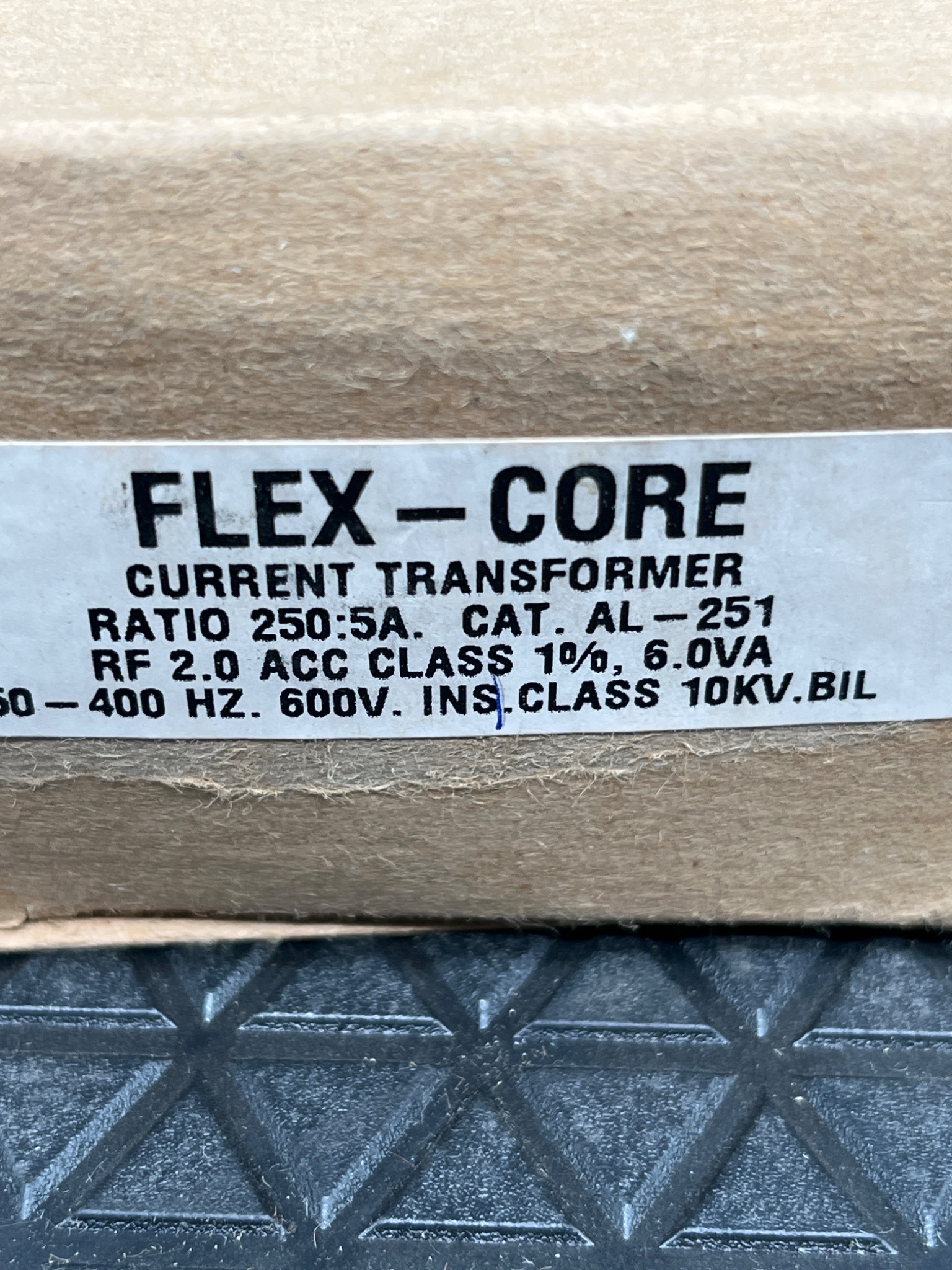 FLEX-CORE AL-251 Current Transformer 250:5A NEW 4