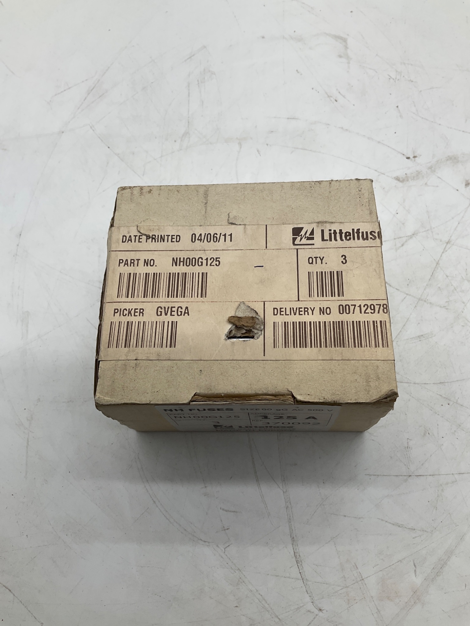 LITTELFUSE NH00G125 NH Fuse Link 125A 500VAC (Lot Of 3) NEW 1