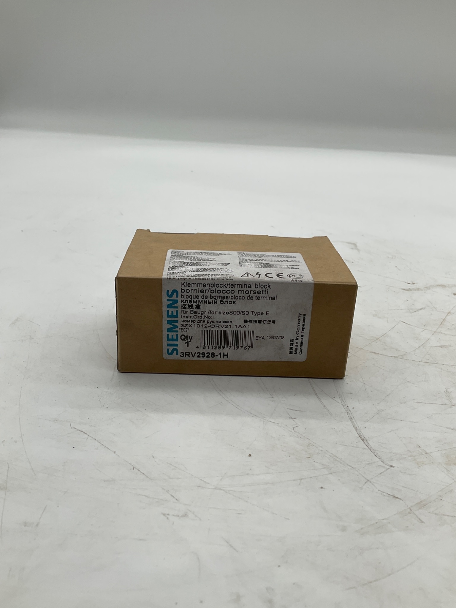 SIEMENS 3RV2928-1H Terminal Block Type E S0 NEW 0