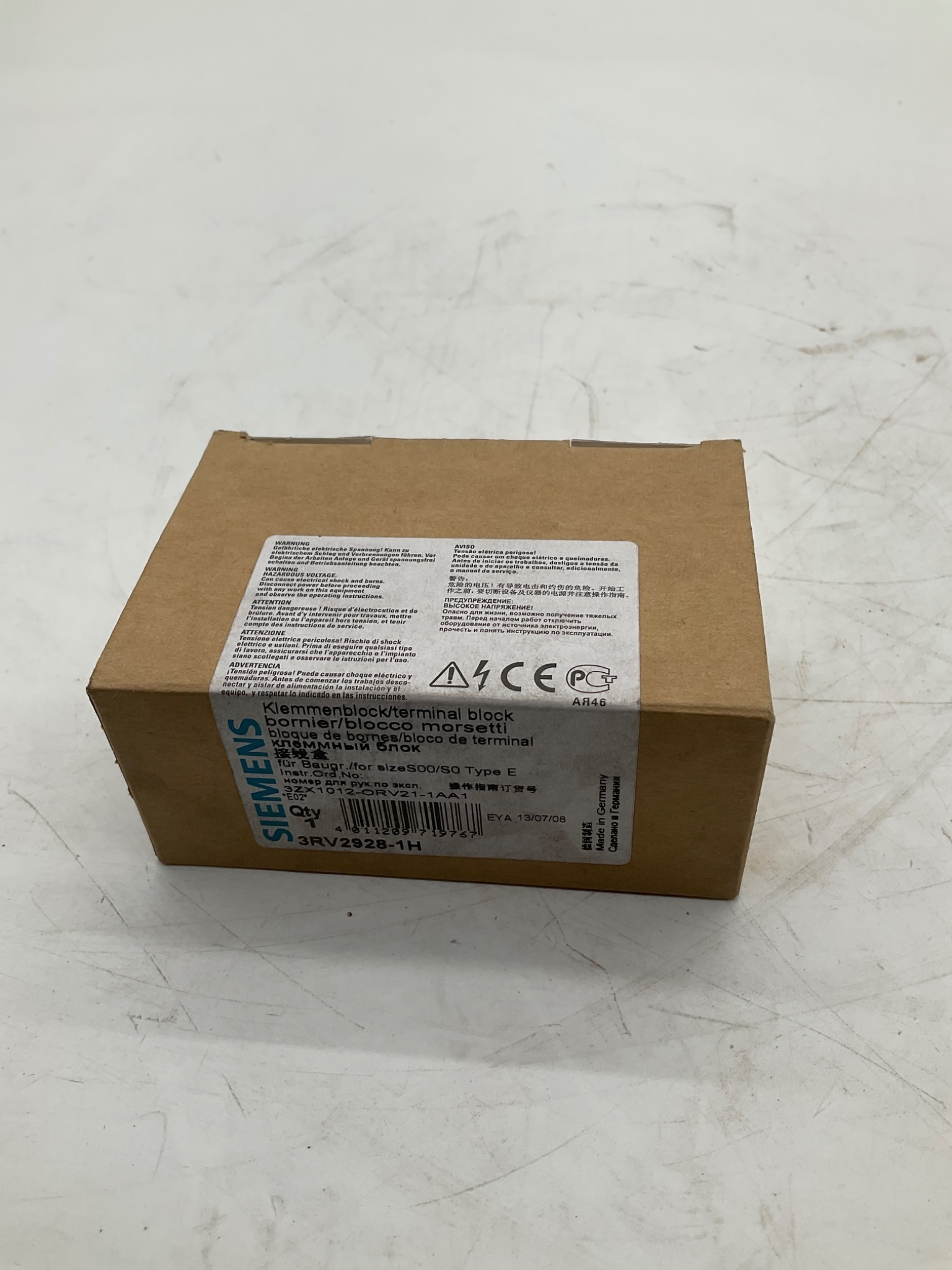 SIEMENS 3RV2928-1H Terminal Block Type E S0 NEW 1
