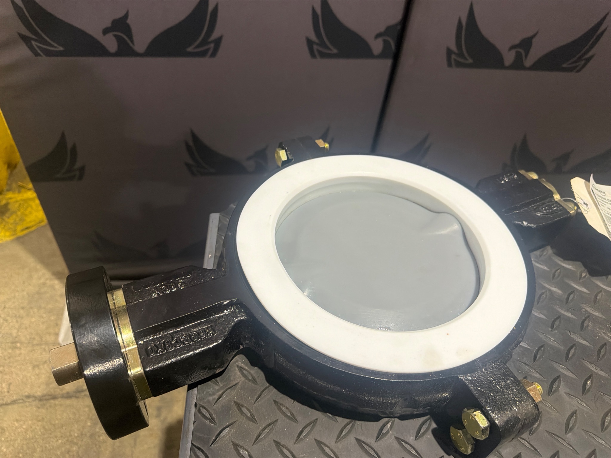 FLOWSERVE DURCO 8-BTW-489V13NW PFA Lined Butterfly Valve 8in 150 PSI NEW 0