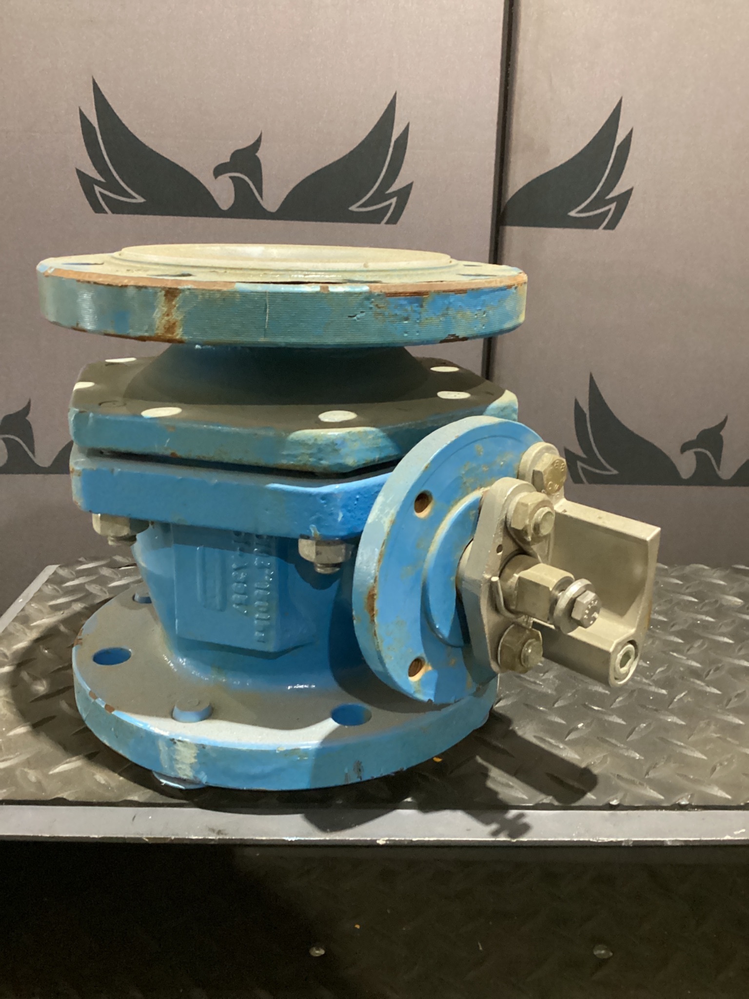 FLOWSERVE 4-AKH3-111TC331NK PFA Lined Plug Valve 4in ANSI 150 USED 0