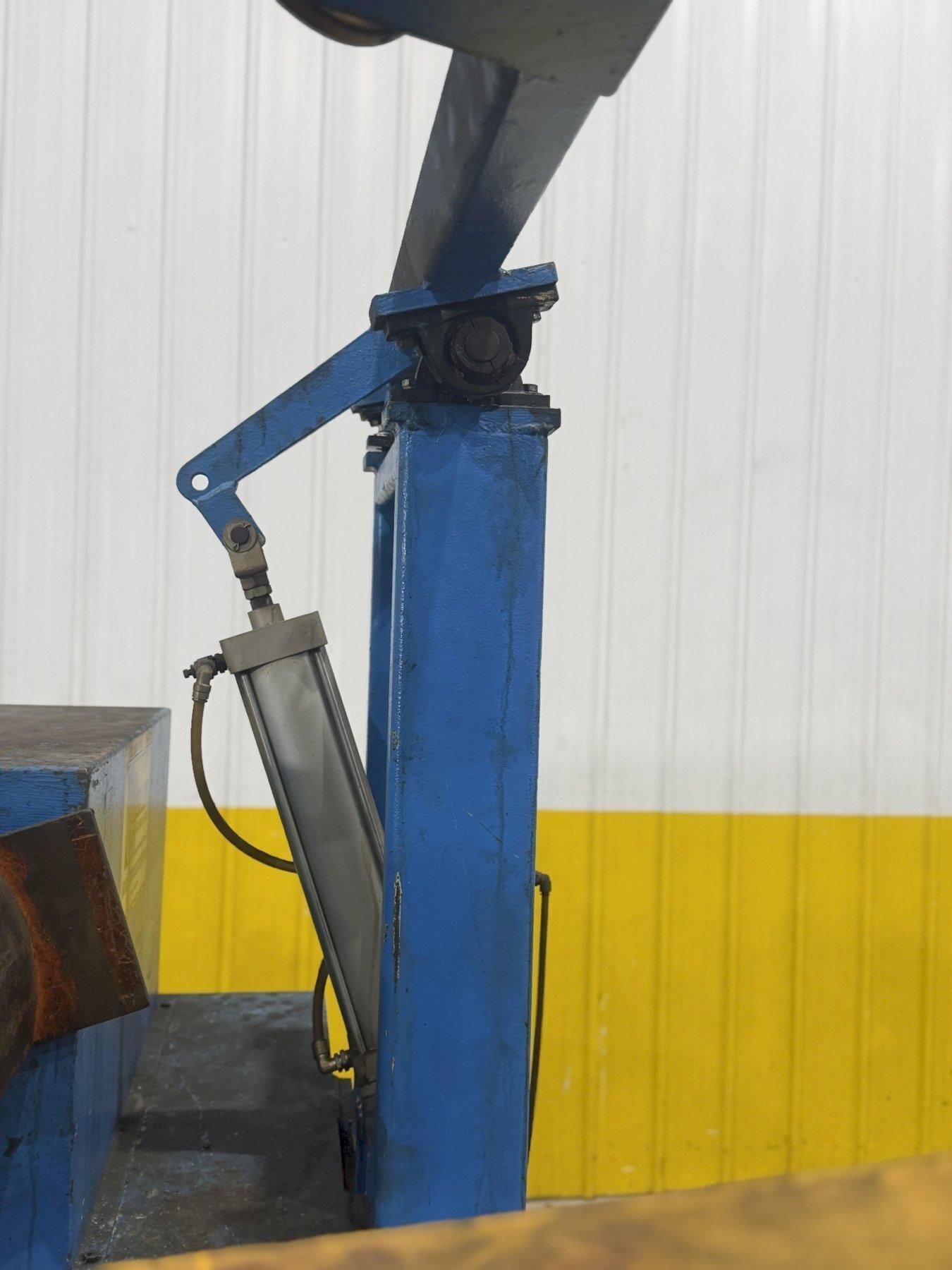 12,000 L B X 48” DALLAS MODEL #DPR-12000 X 48 RH MOTORIZED COIL REEL UNCOILER USED 3