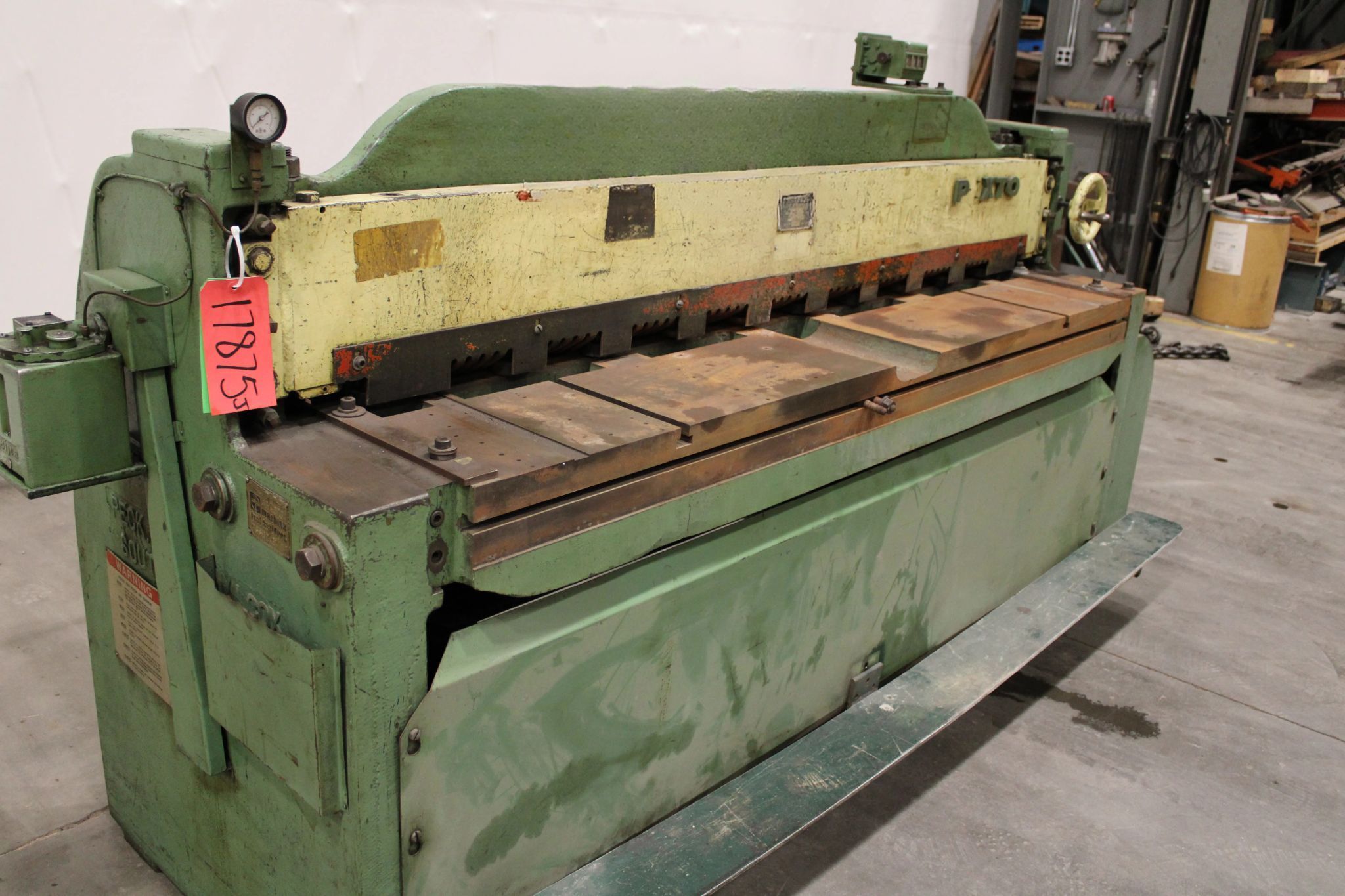 Pexto 14-U-6G 6' x 14 Gauge Power Shear USED 0