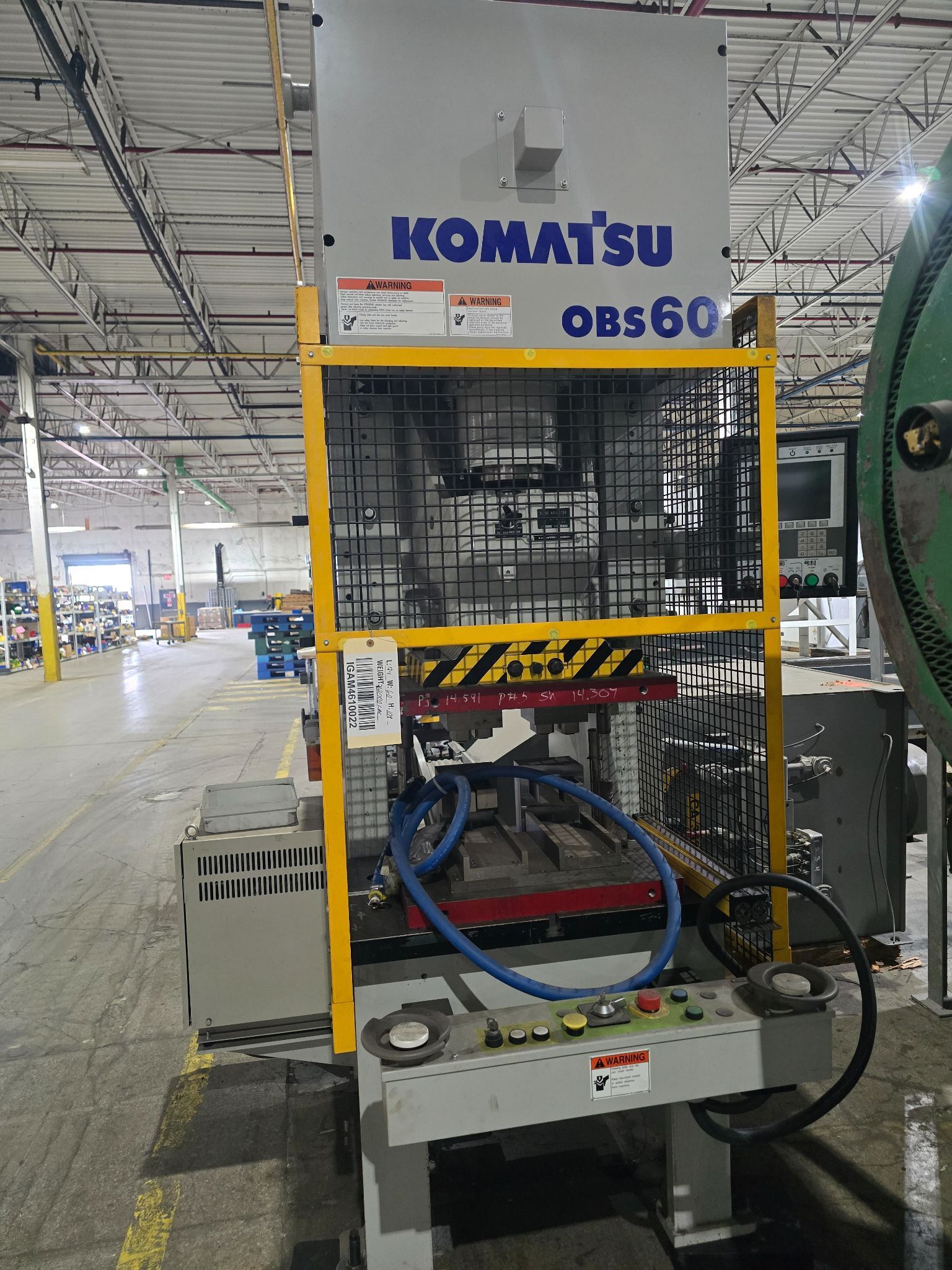 KOMATSU OBS60-34 66-Ton Single-Point Mechanical Gap Frame Press USED 8