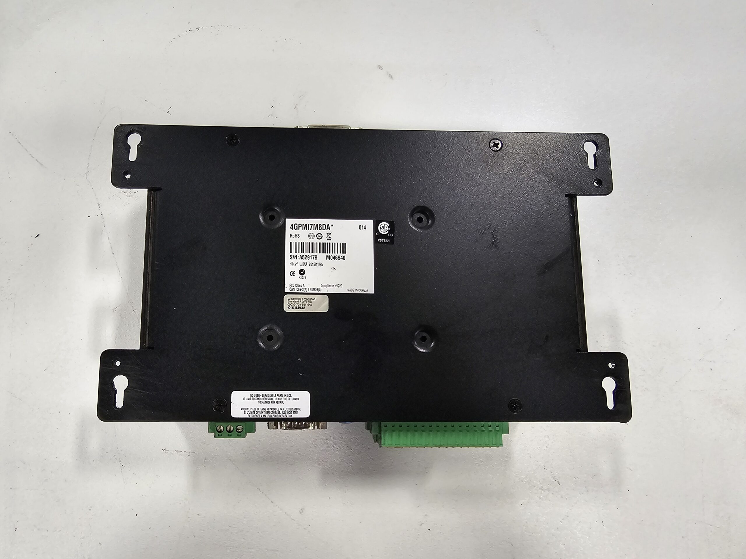 Matrox 4GPMI7M8DA 4Sight GPm Industrial Machine Vision Computer USED 4