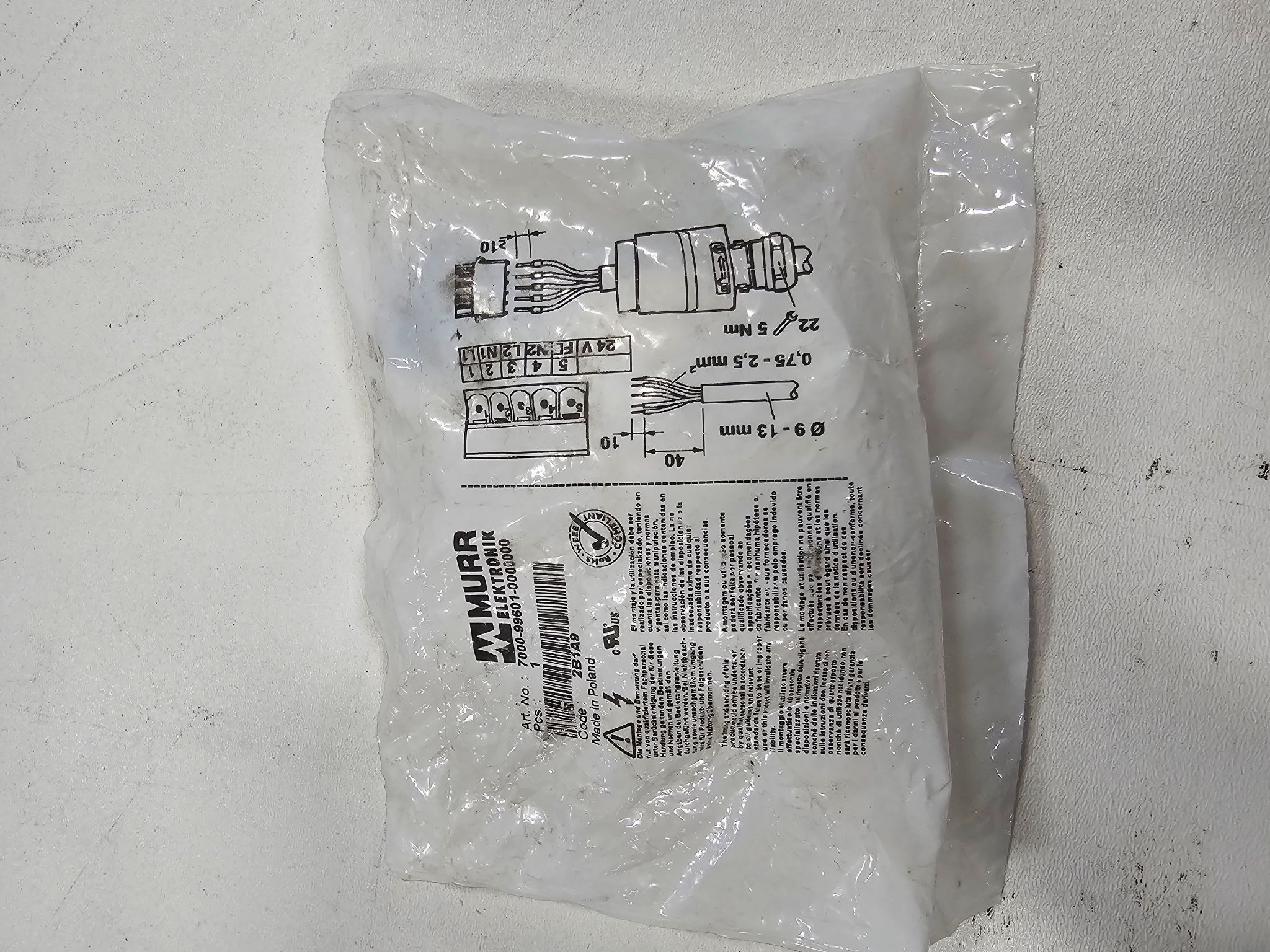 MURR ELEKTRONIK 7000‑98041‑0000000 Field‑Wireable Connector NEW 0