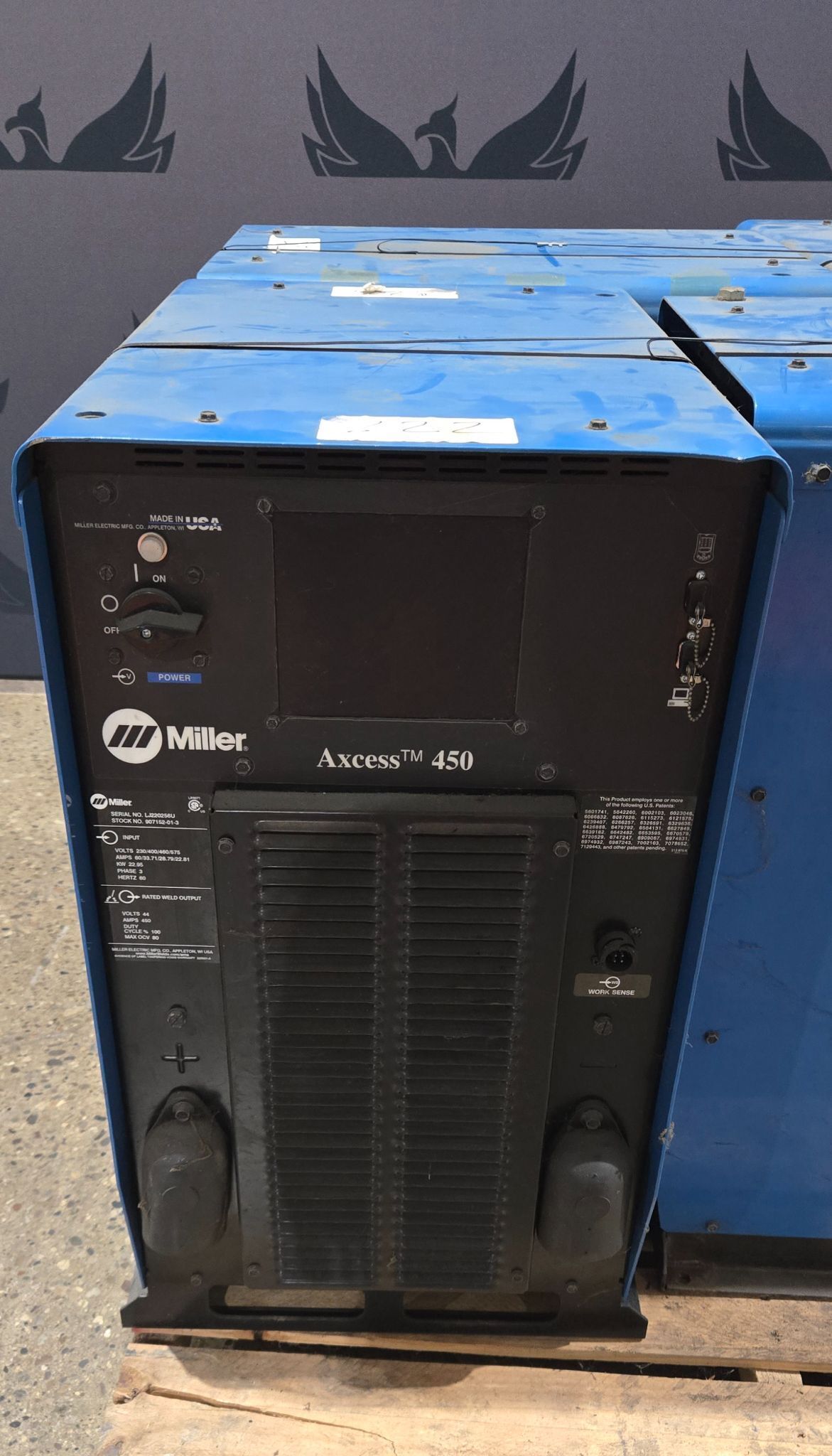 MILLER AXCESS 450 ARC WELDER USED 0