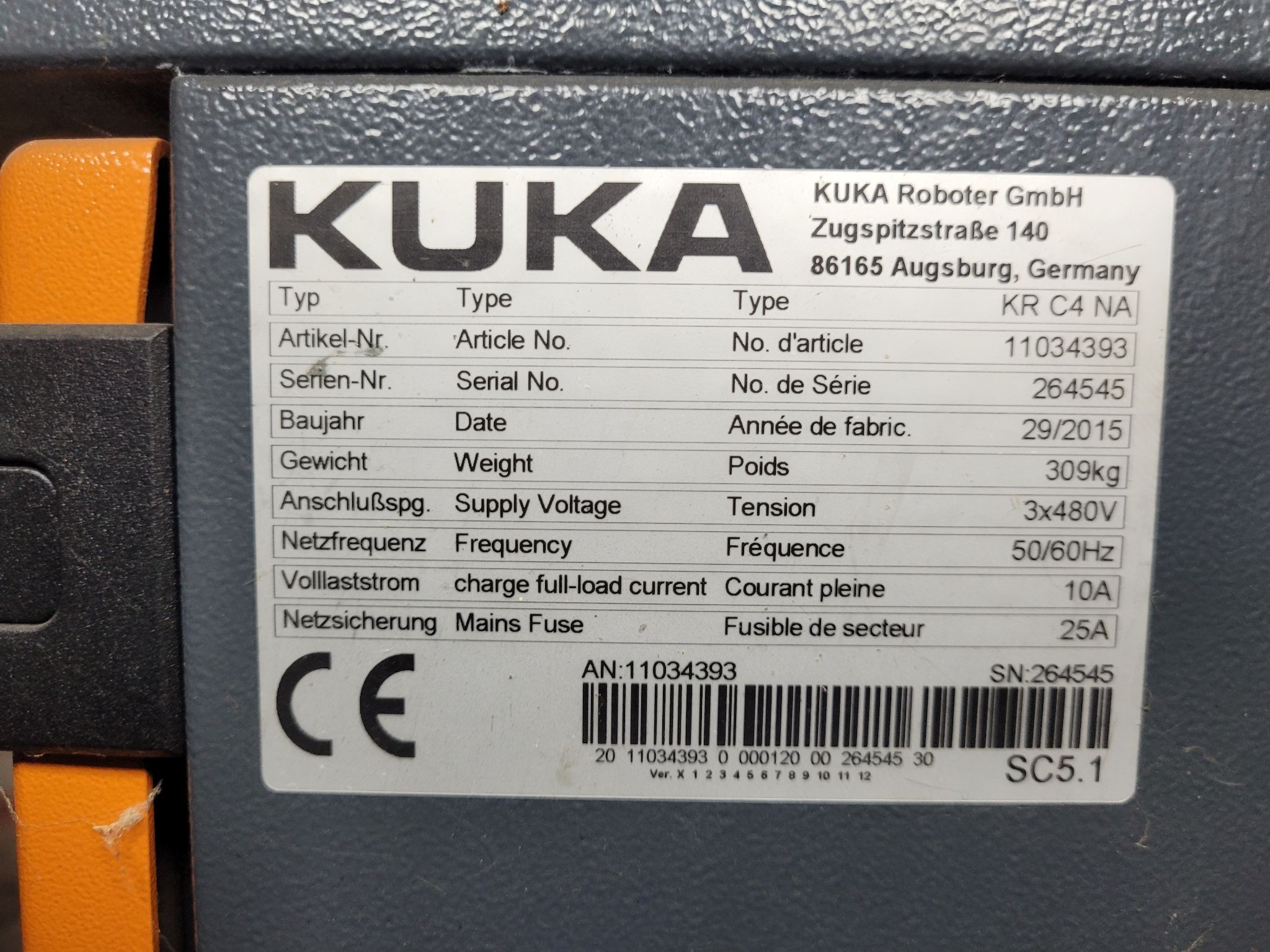 KUKA KR16 L6-2 Robot Complete w/ KR C4 NA Controller NEW (Missing Pendant) 8