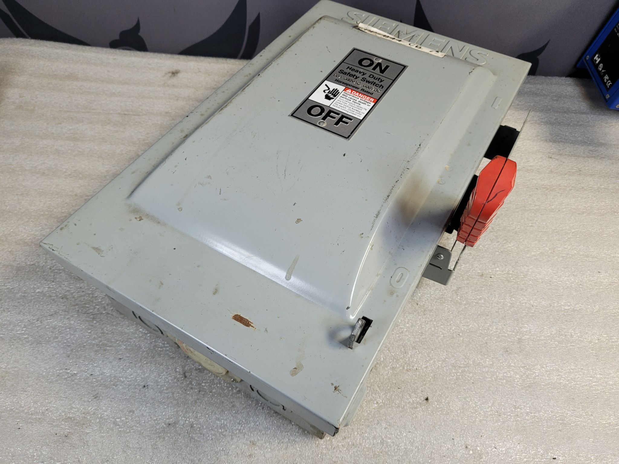 SIEMENS HF362 Safety Switch 60A 600V 3P NEMA 1 Type 1 USED 0