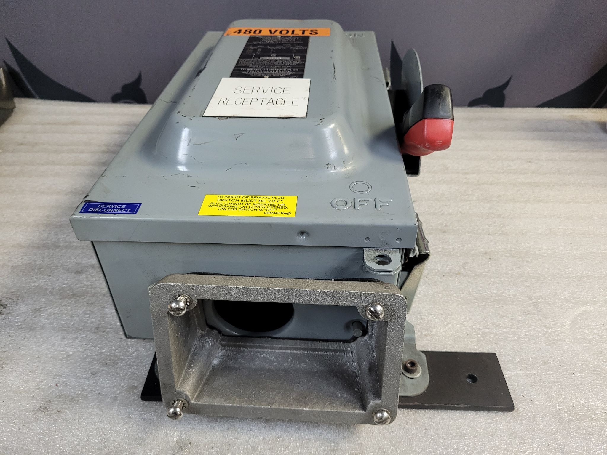 COOPER CROUSE-HINDS WSRD3352 30A 600V 3W4P Disconnect Switch USED 3