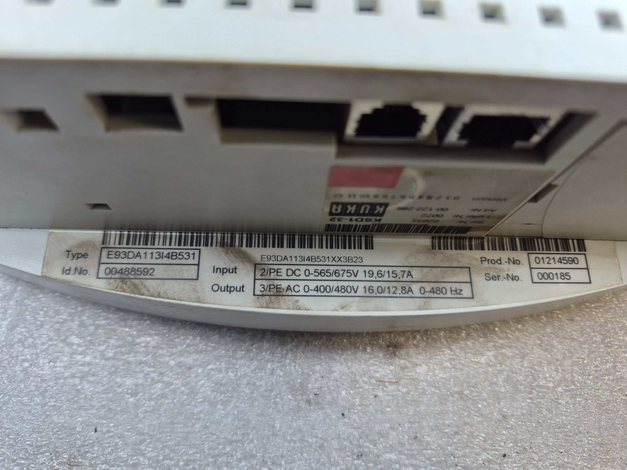 KUKA KSD1‑32 E93DA113I4B531 Servo Drive Controller USED 2