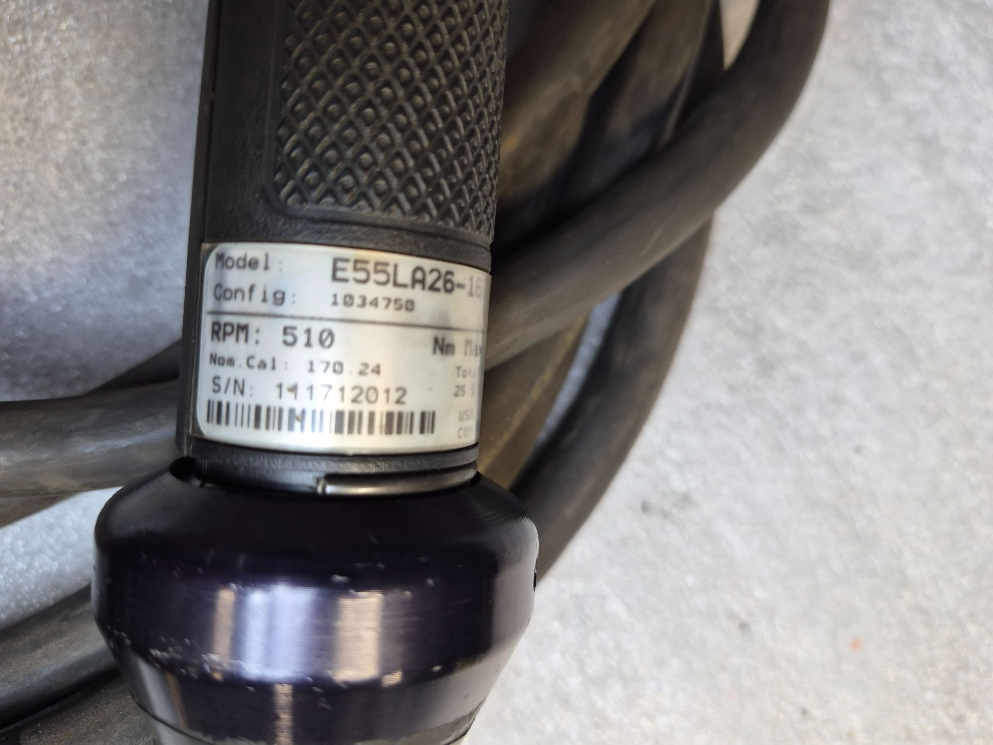 STANLEY E55LA26‑167 3/4" Electric Nutrunner 510 RPM USED 6