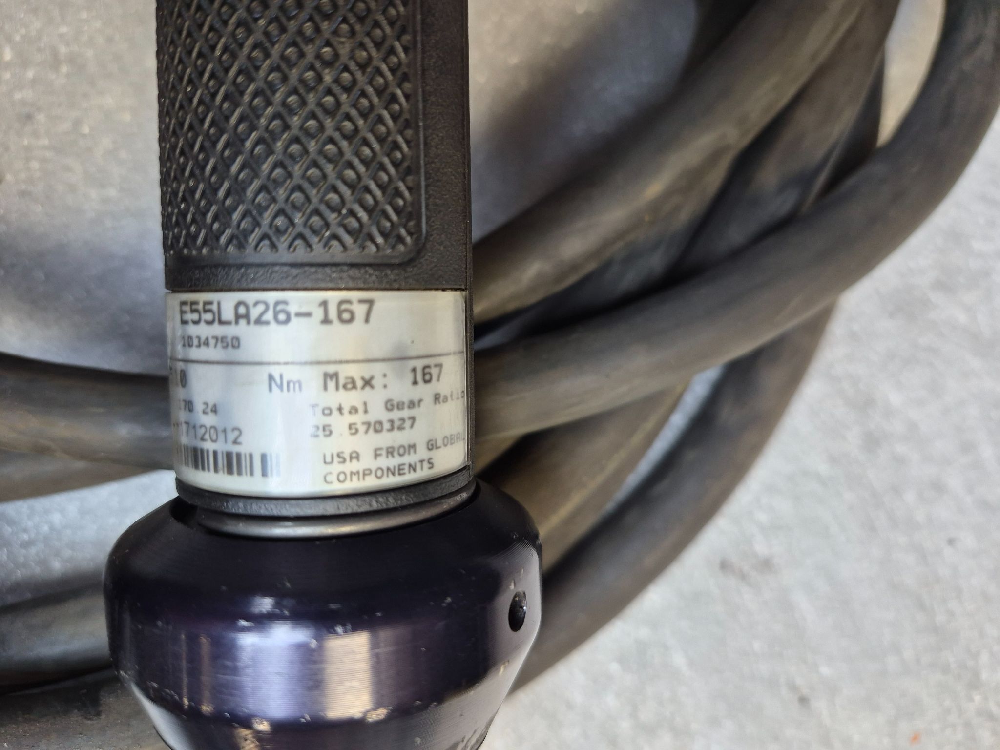 STANLEY E55LA26‑167 3/4" Electric Nutrunner 510 RPM USED 7