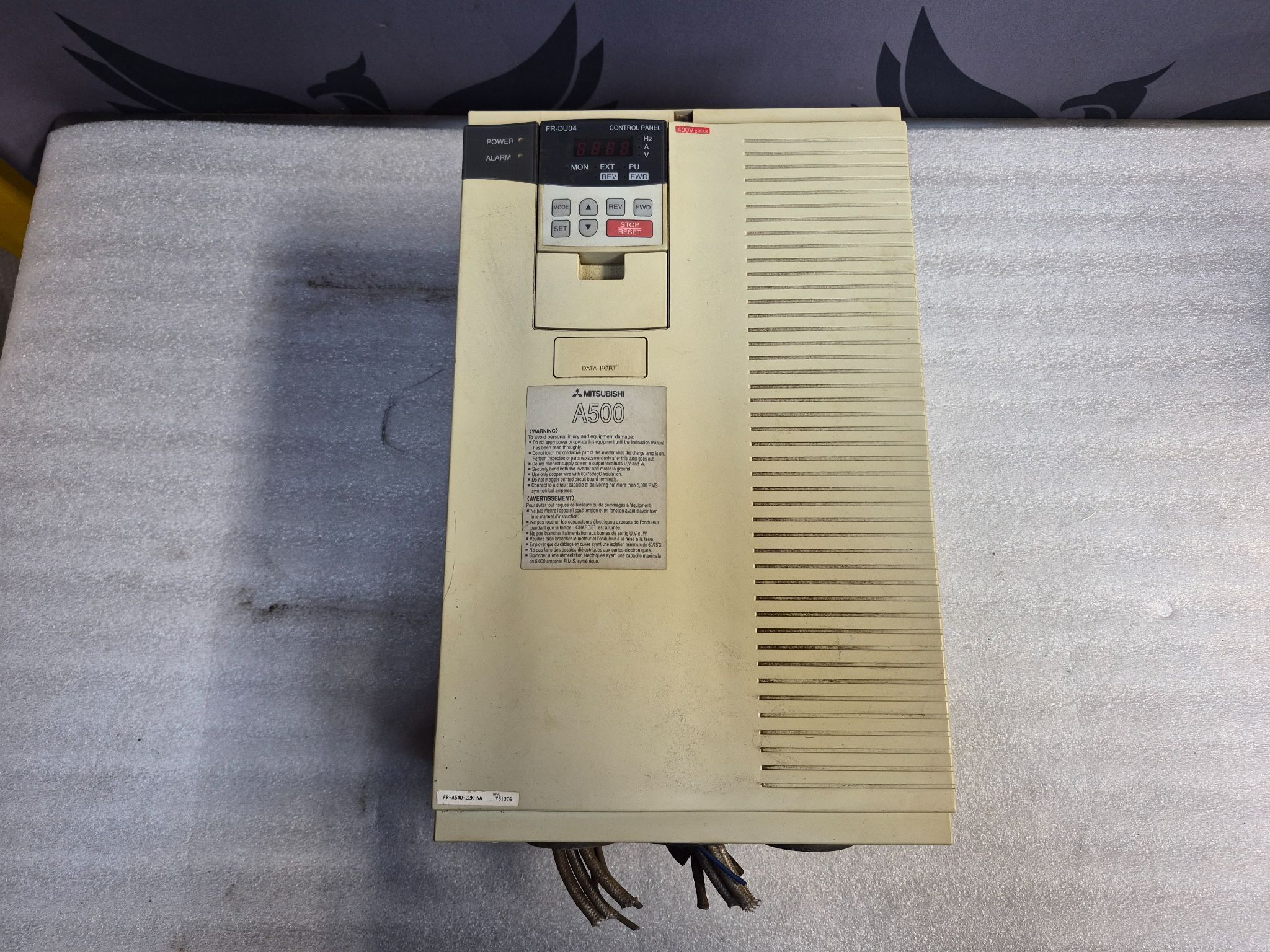 MITSUBISHI FR‑A540‑22K‑NA A500 Variable Frequency Drive USED 0