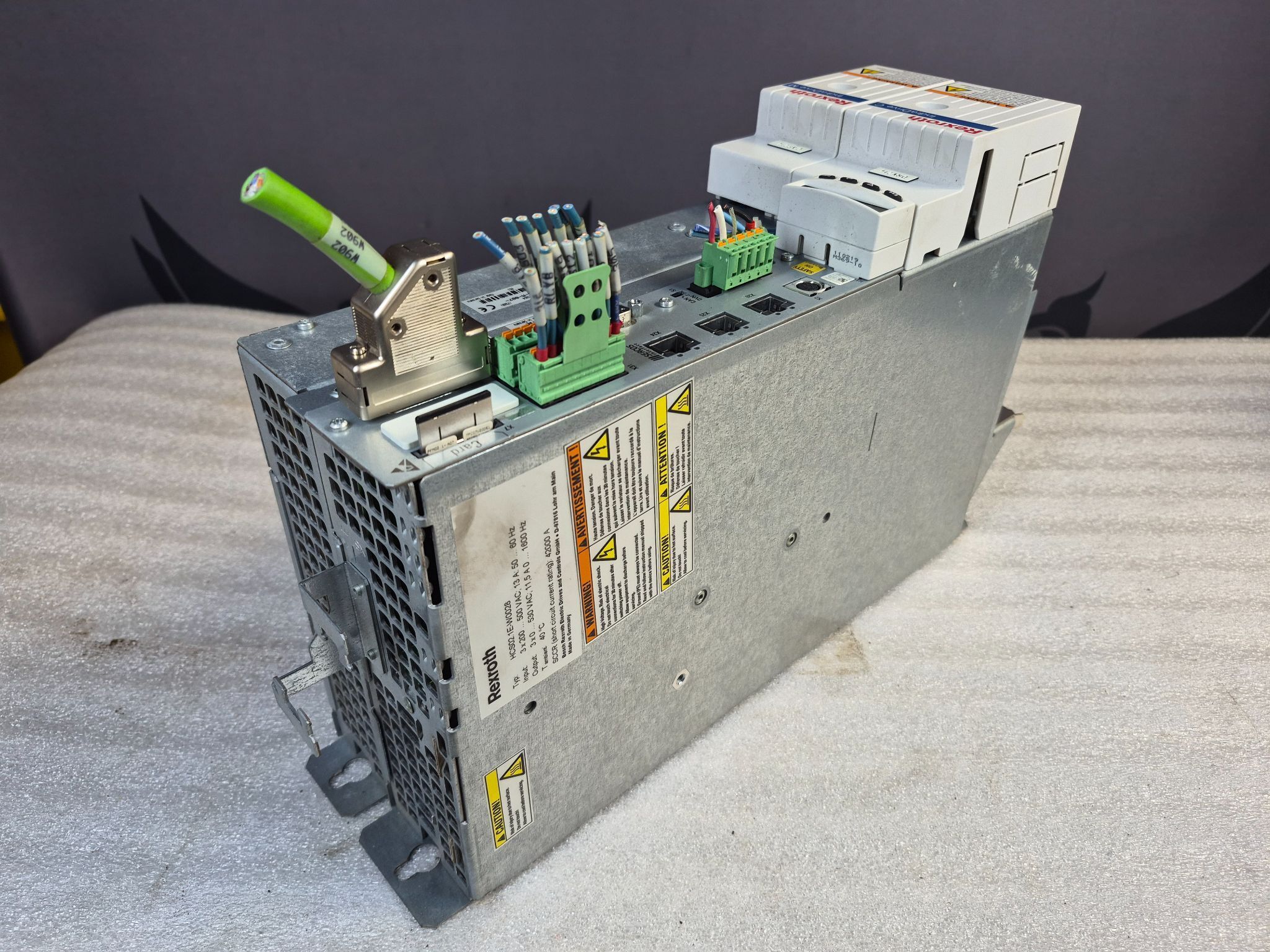 REXROTH HCS02.1E‑W0028 IndraDrive C Servo Drive w/ IndraDrive M USED 2
