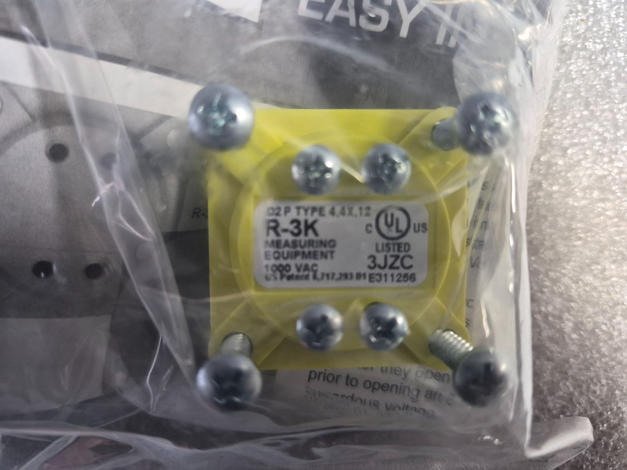 Grace R-3KW-LCH Voltage Indicator Panel Mount Sensor Set NEW 2