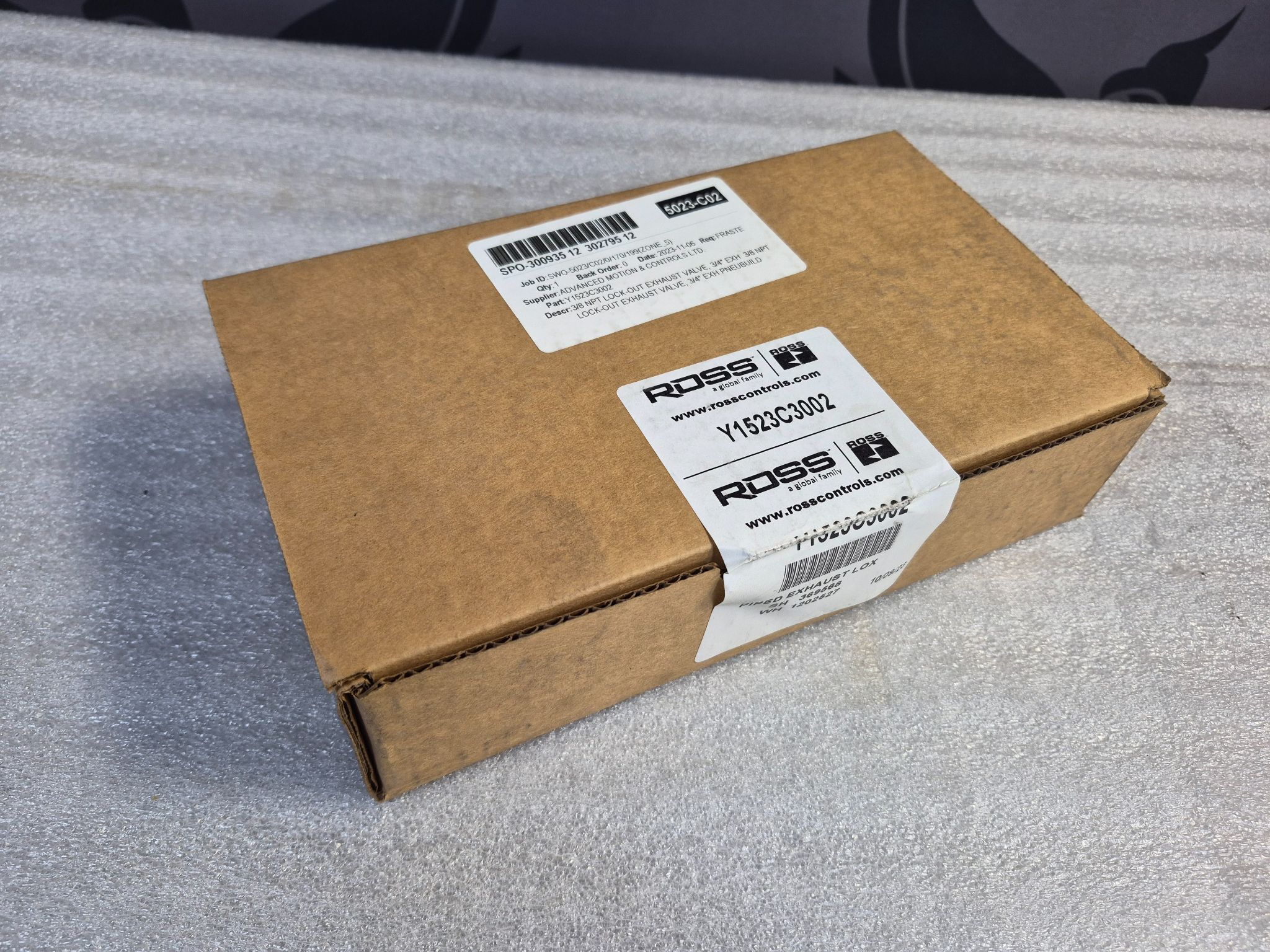ROSS Y1523C3002 3‑Way Lockout Exhaust Valve 3/4" NPT NEW 0