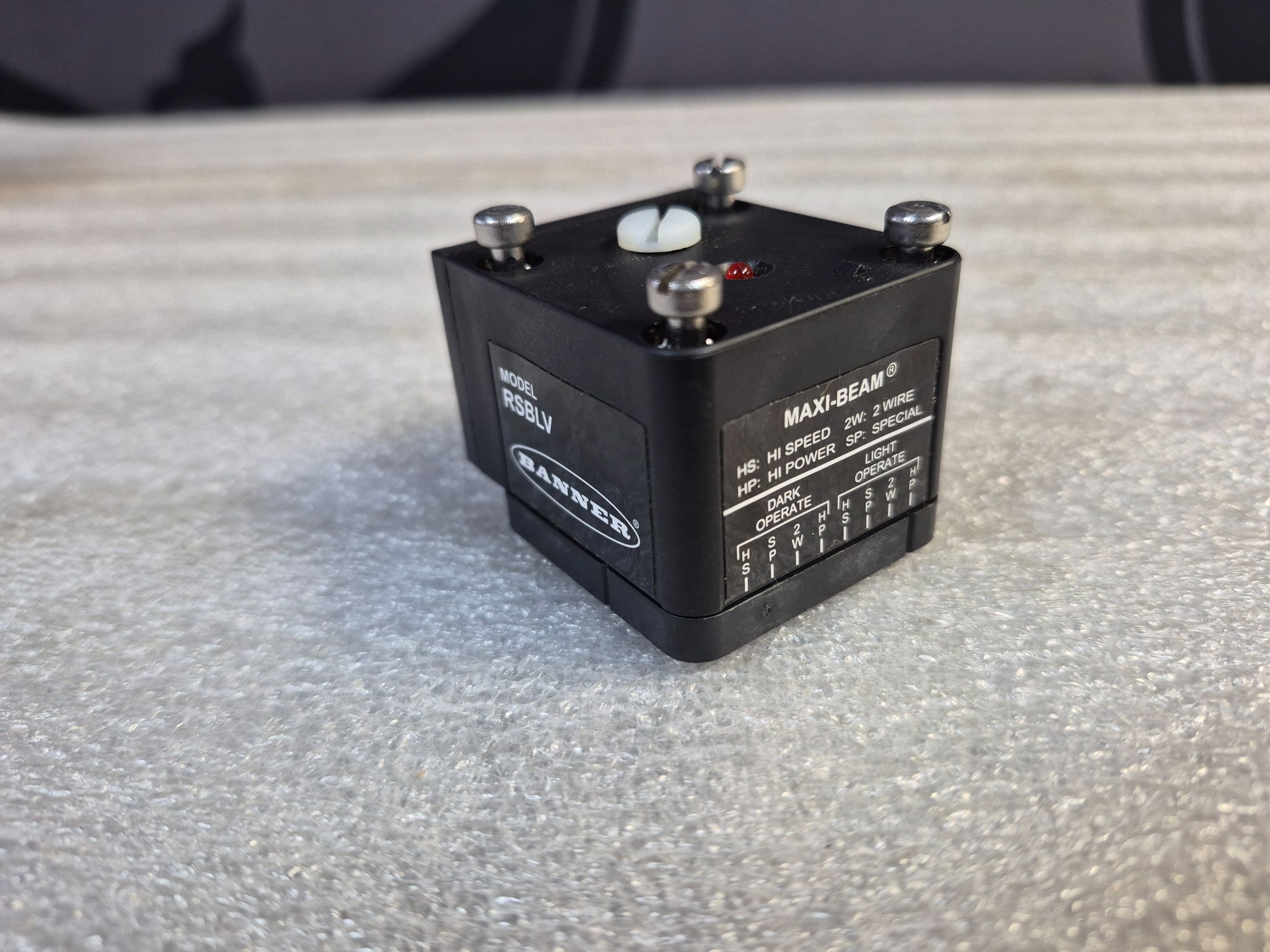 BANNER RSBLV MAXI‑BEAM Photoelectric Sensor Head 25547 NEW 3