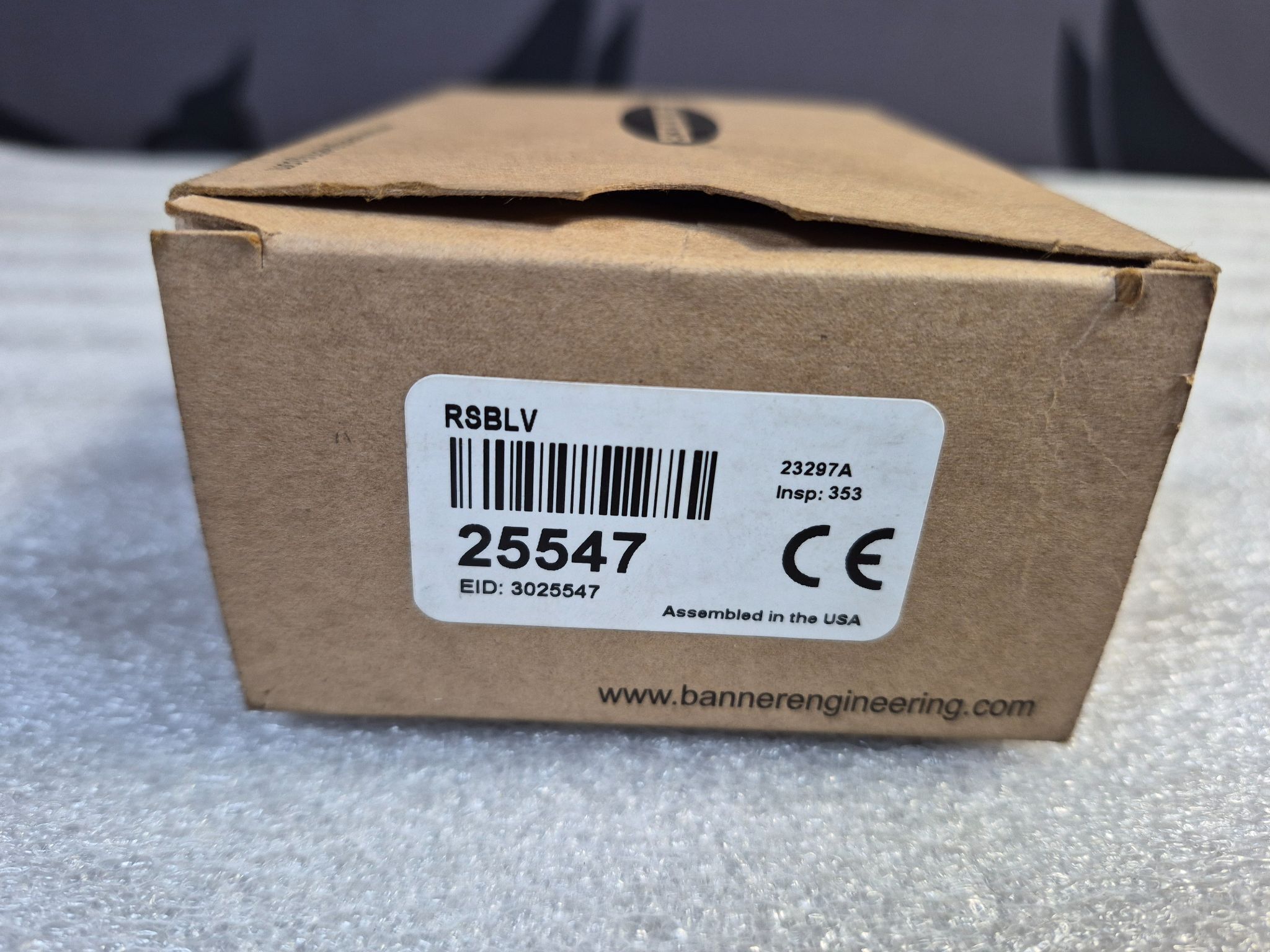 BANNER RSBLV MAXI‑BEAM Photoelectric Sensor Head 25547 NEW 0