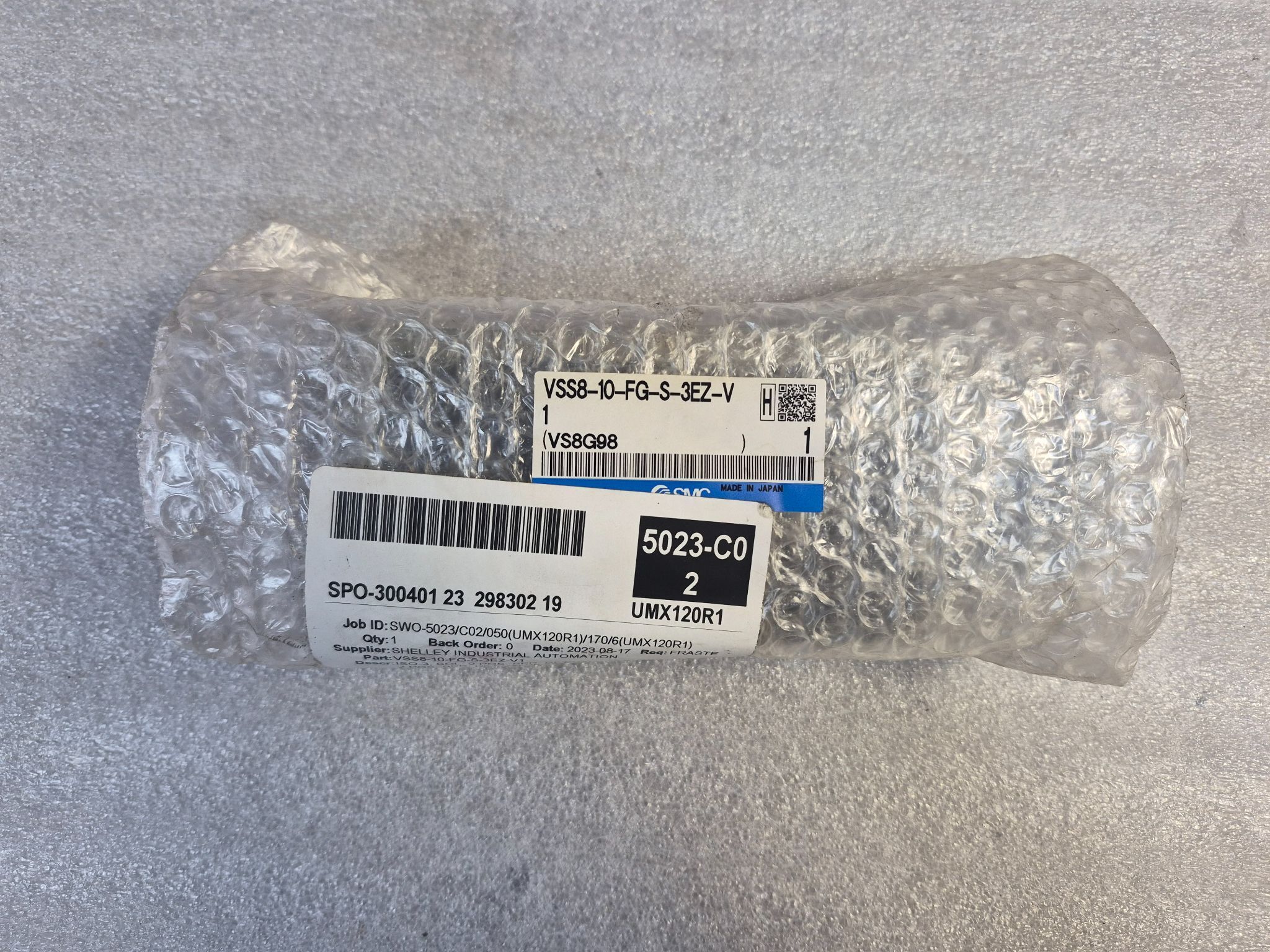SMC VSS8-10-FG-S-3EZ-V1 Solenoid Valve NEW 1