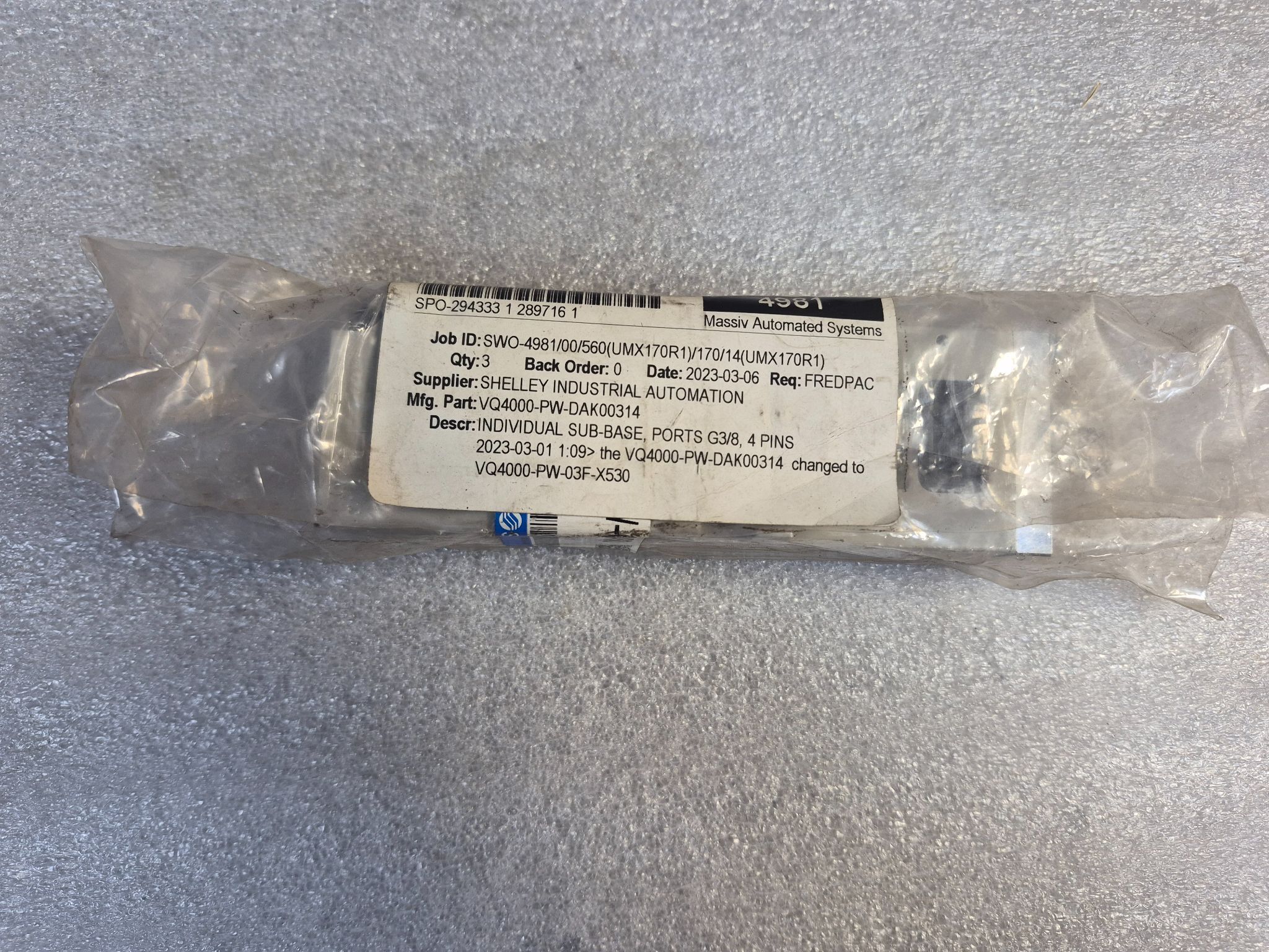 SMC VQC5401‑51 Solenoid Valve NEW 3