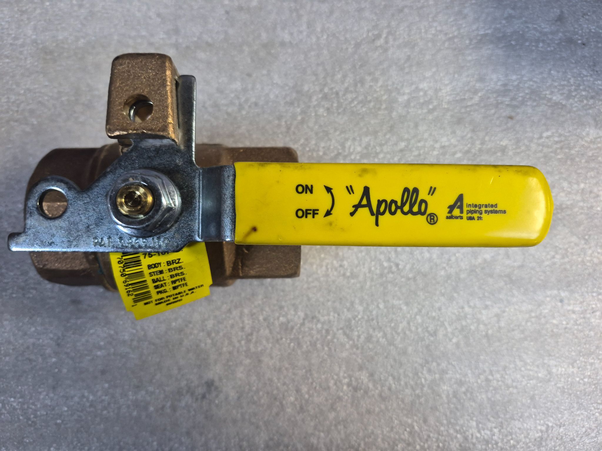 Apollo Valves 75‑107‑01 1-1/2" Brass Ball Valve NPT NEW 1