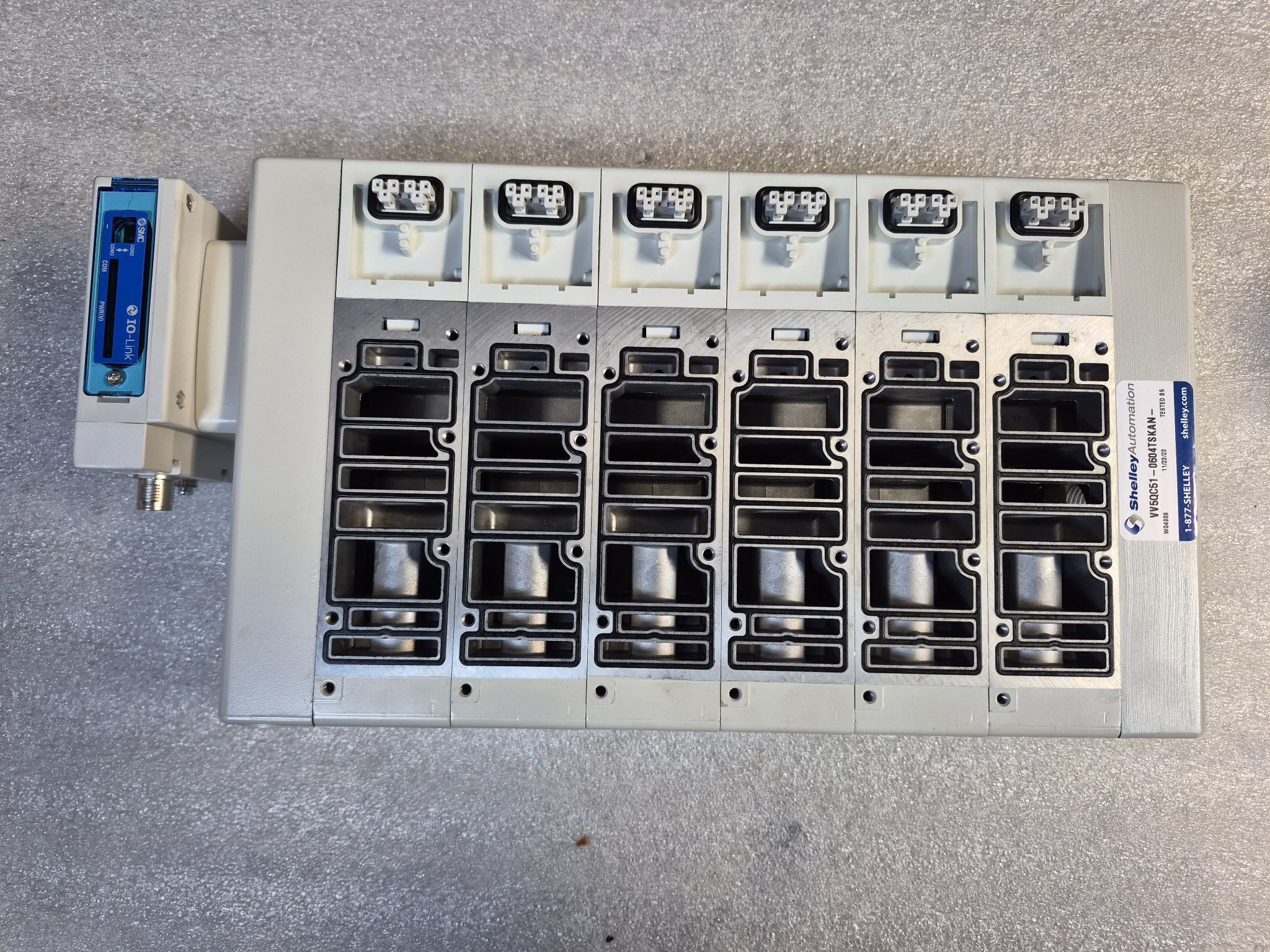 SMC VV5QC51‑0604TSKAN 6 Port VQC Manifold w/ EX260‑SIL1 IO‑Link NEW 0