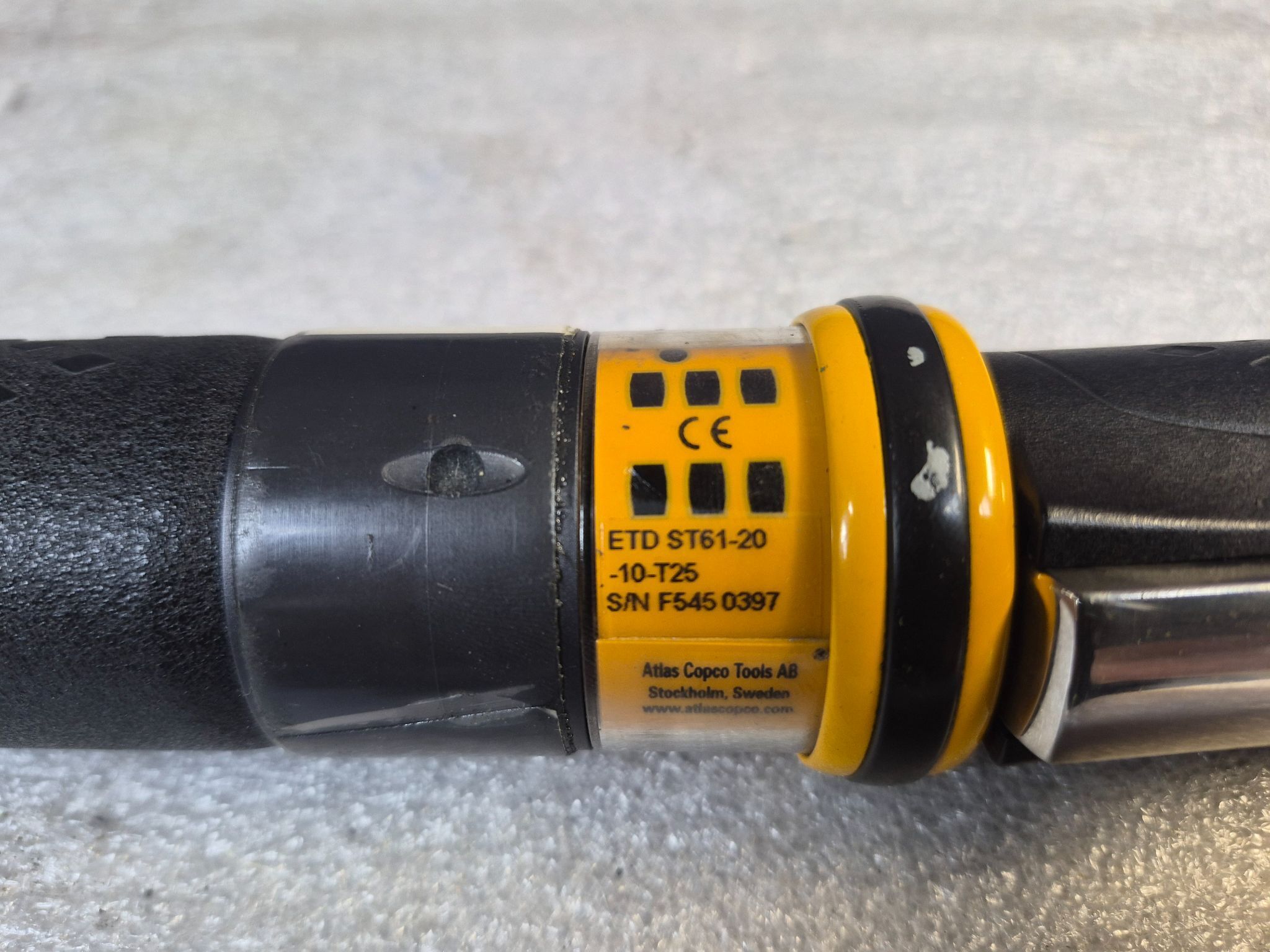 ATLAS COPCO 8433 2121 55 / ETD ST61‑20‑10‑T25 Tensor STR Nutrunner USED 4
