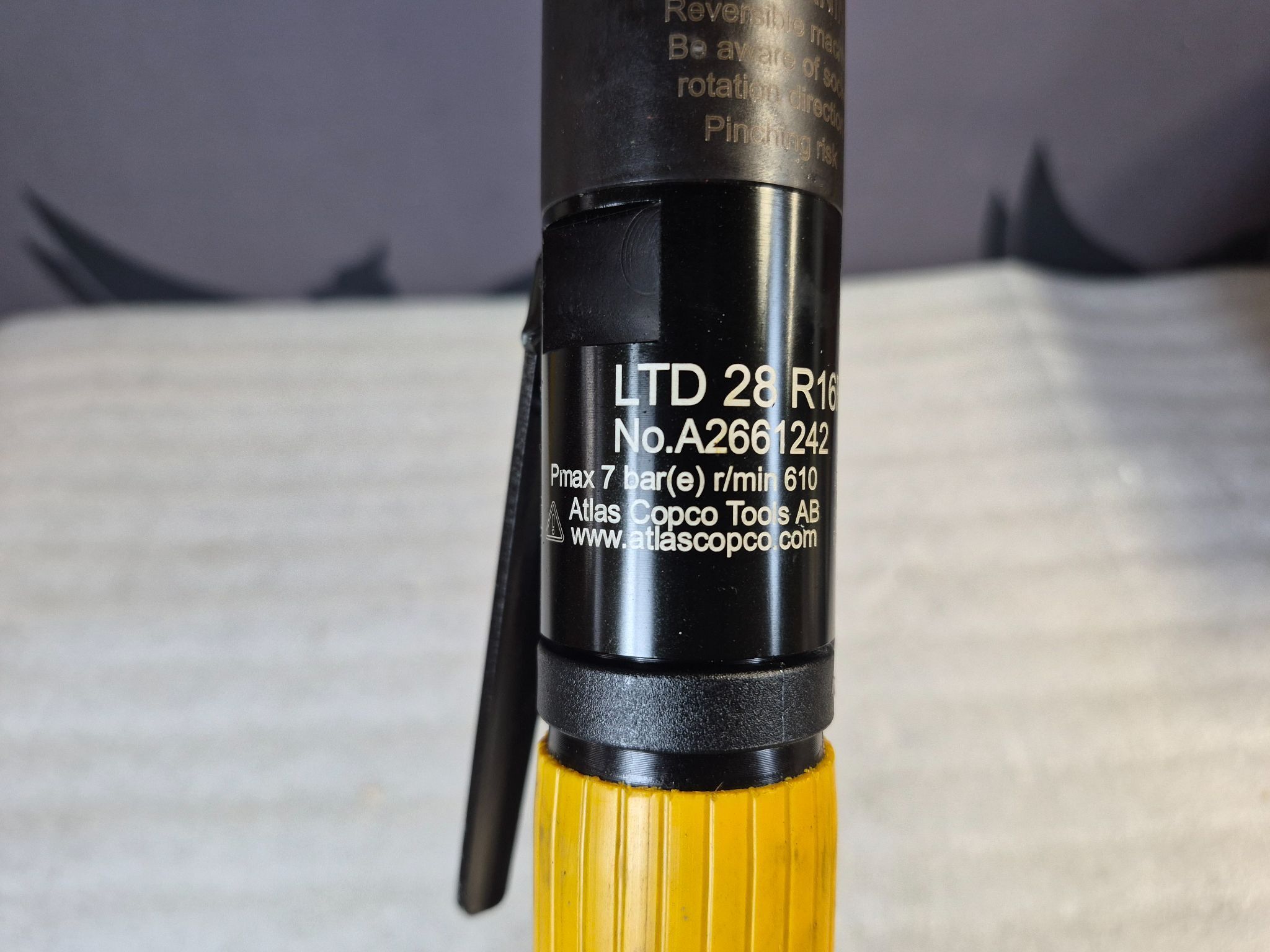 ATLAS COPCO 8431 0534 65 / LTD28R16F-RE Straight LTD Nutrunner 7-16Nm USED 4