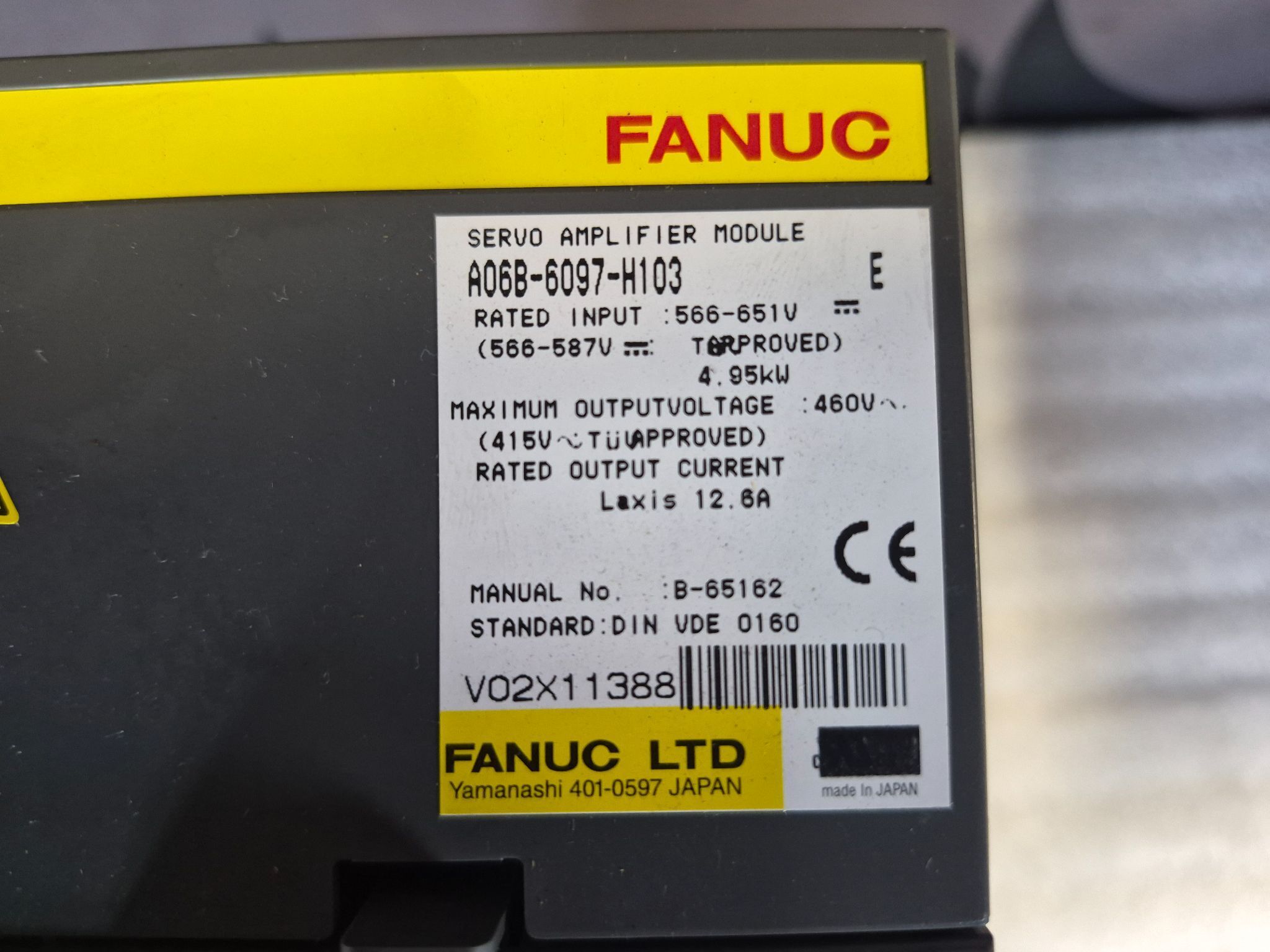 Fanuc A06B-6097-H103 Servo Amplifier Module USED 3