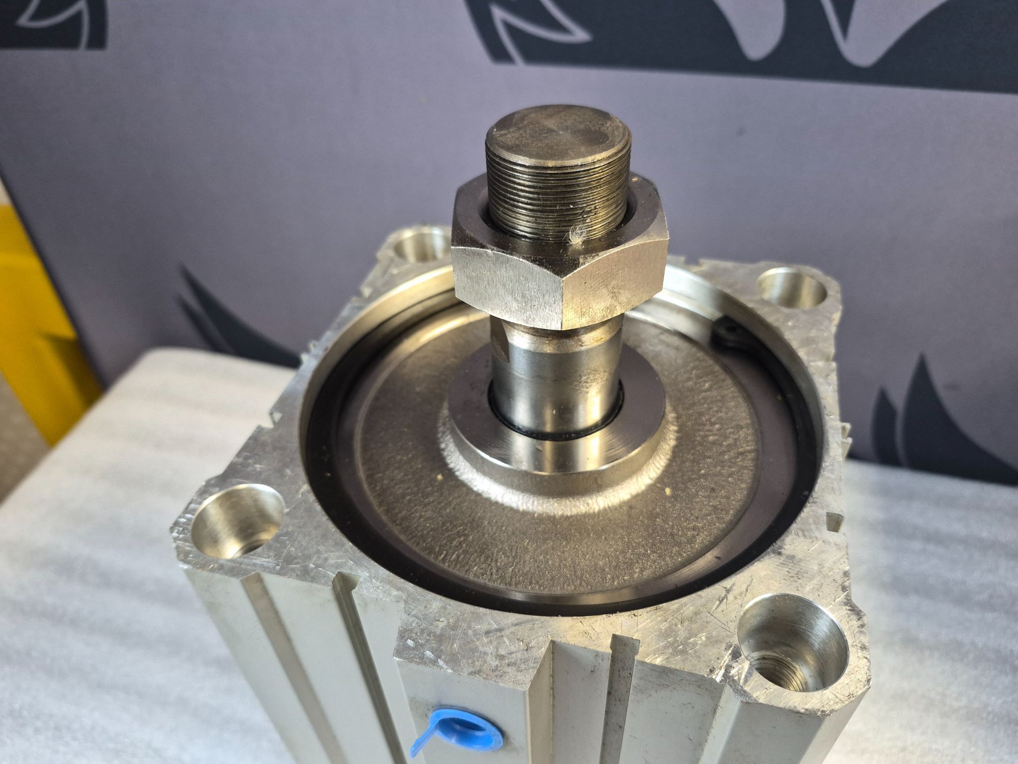 SMC CQ2B160-200-CJL Compact Pneumatic Cylinder 160mm Bore 200mm Stroke USED 1