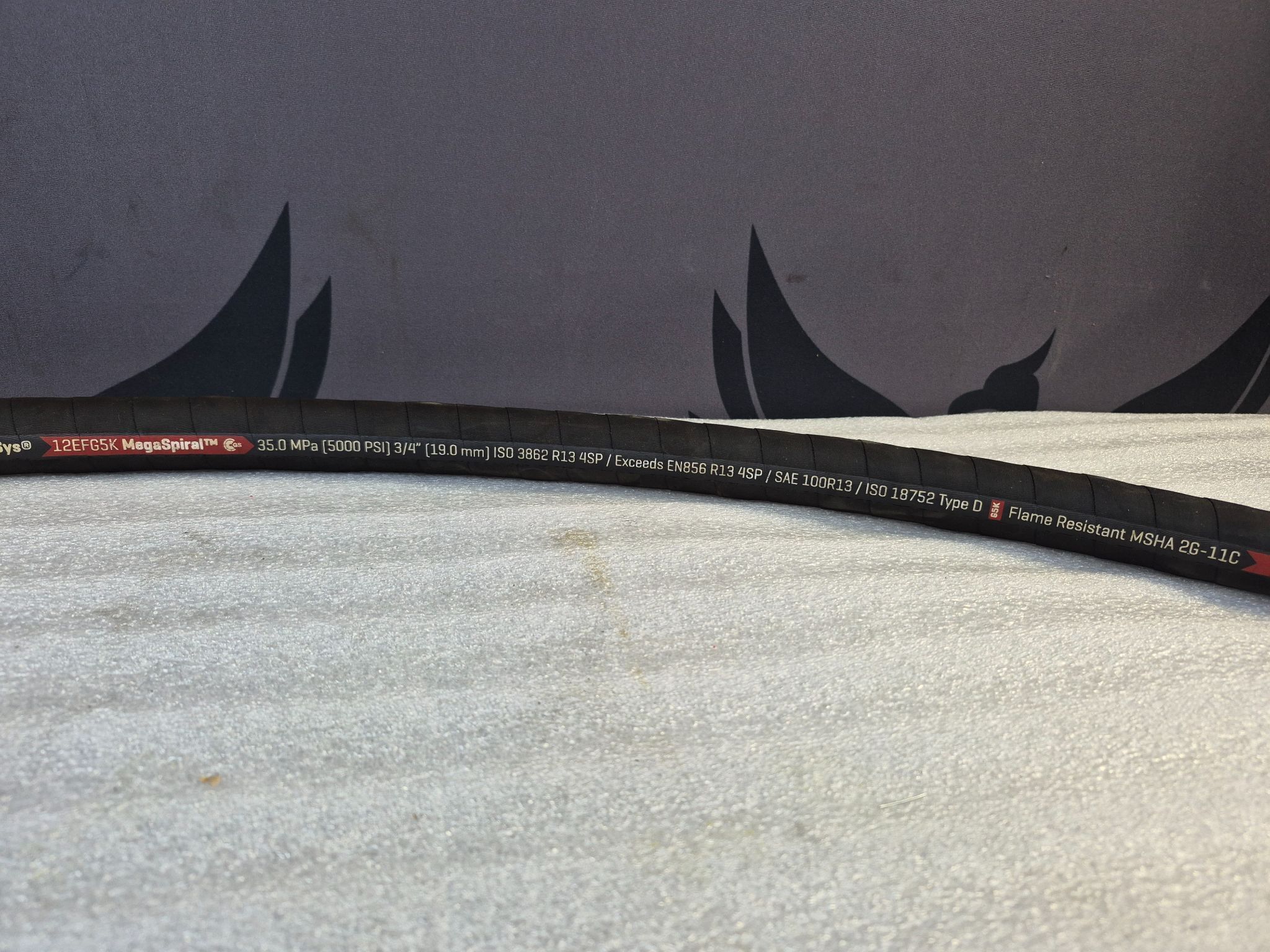 MEGASYS 12EFG5K MegaSpiral Hydraulic Hose 3/4" 5000 PSI NEW 3