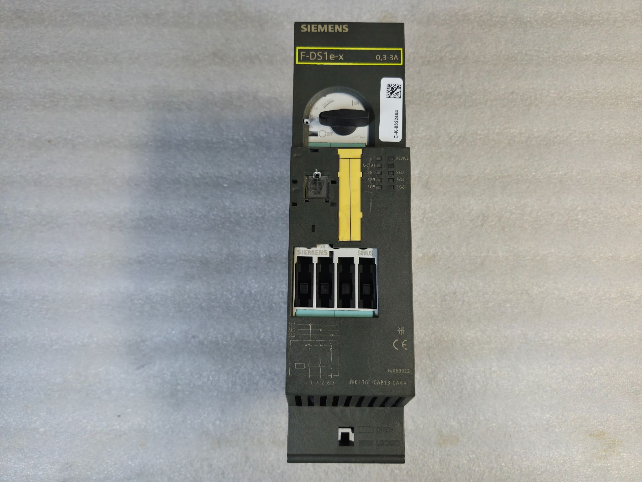 SIEMENS 3RK1301-0AB13-0AA4 Fail‑Safe Direct Motor Starter USED 0