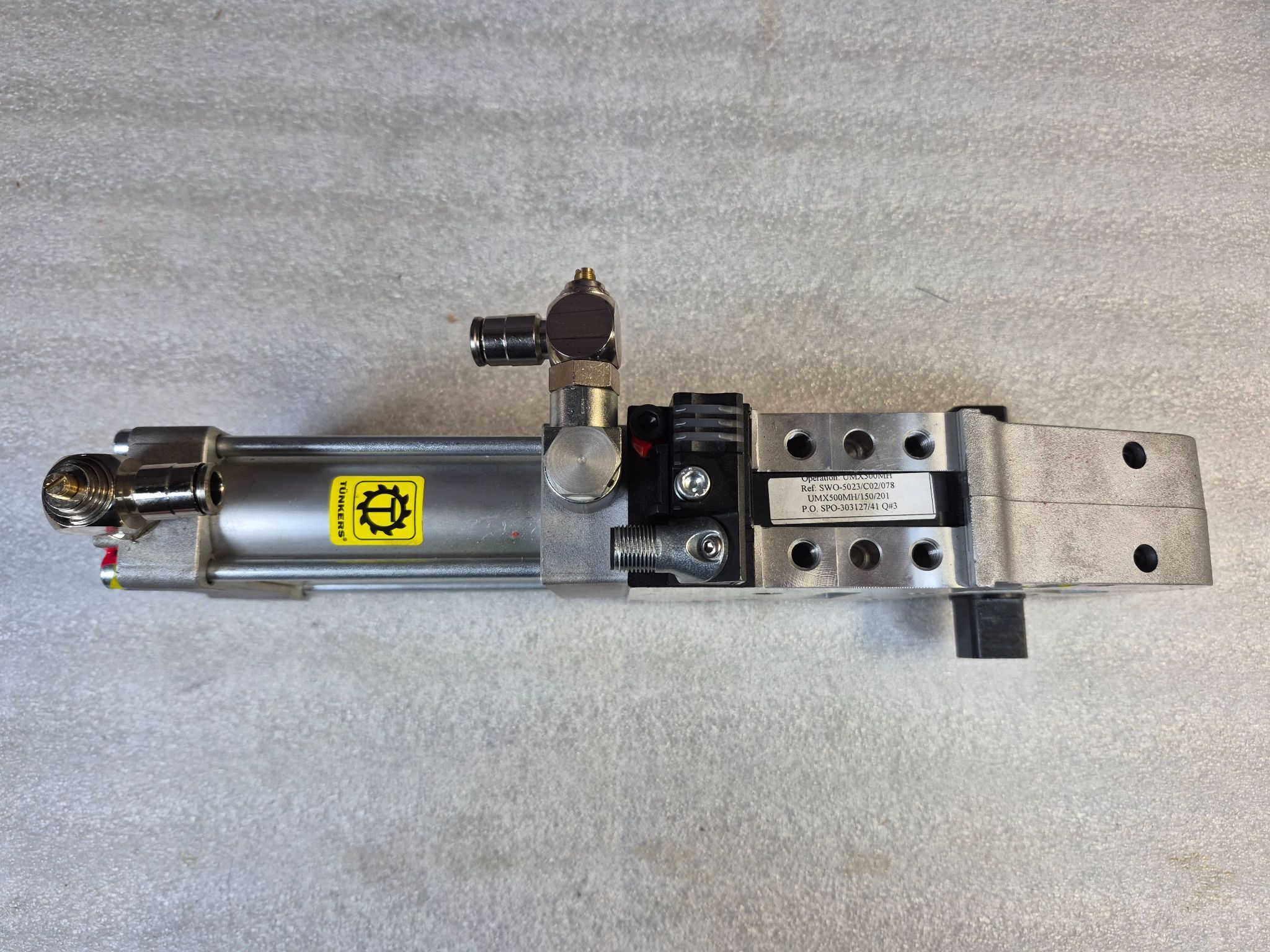 TUNKERS VU 50.1 BR2 A05 T12 5‑135° Pneumatic Clamp USED 1