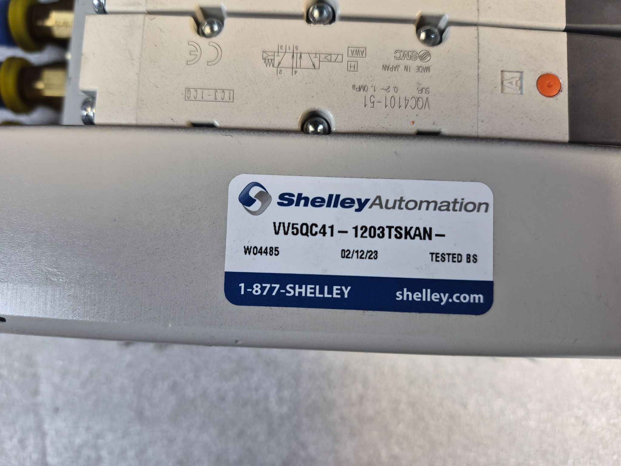 SMC VV5QC41-1203TSKAN Pneumatic Valve Manifold Assembly USED 3