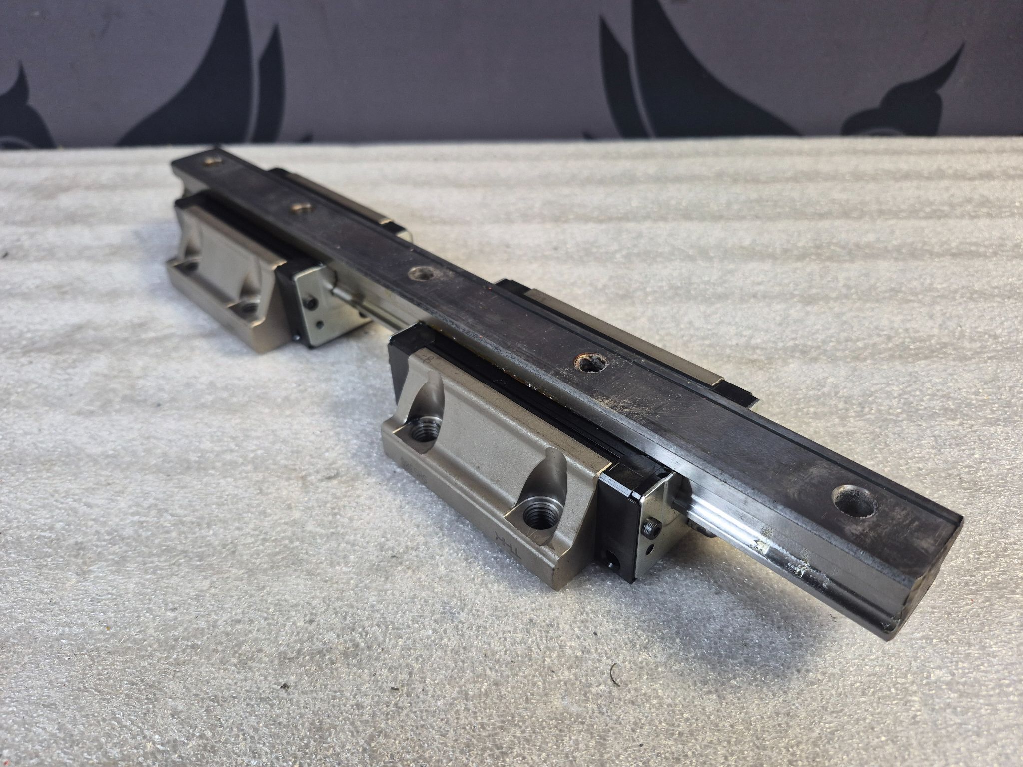 THK SHS30C Linear Bearings w/ Guide Rail USED 0