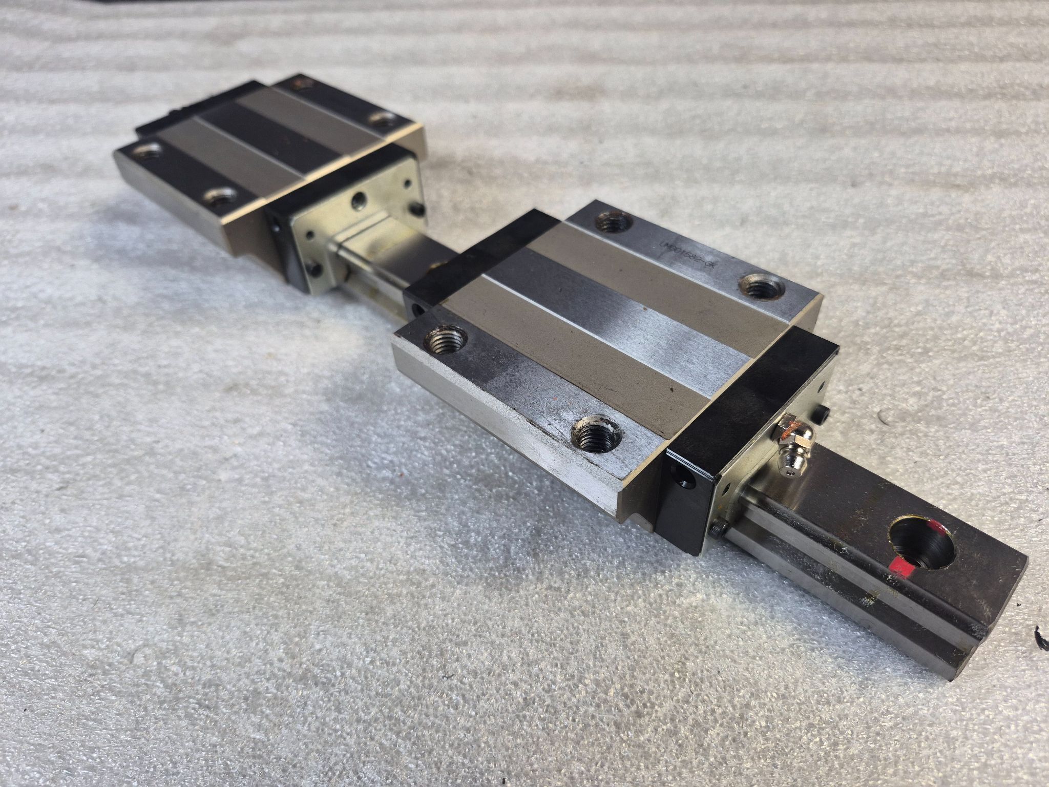 THK SHS30C Linear Bearings w/ Guide Rail USED 1