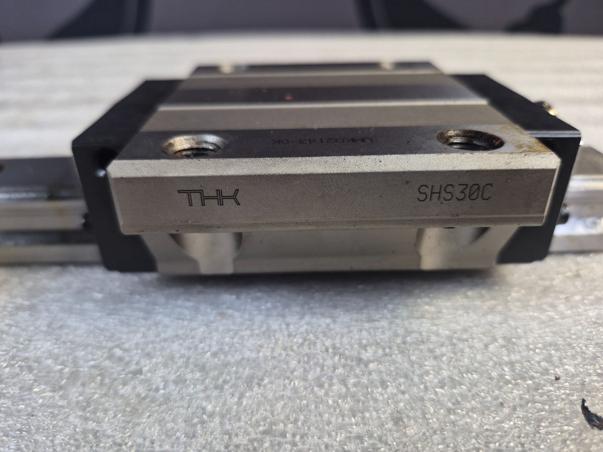 THK SHS30C Linear Bearings w/ Guide Rail USED 2