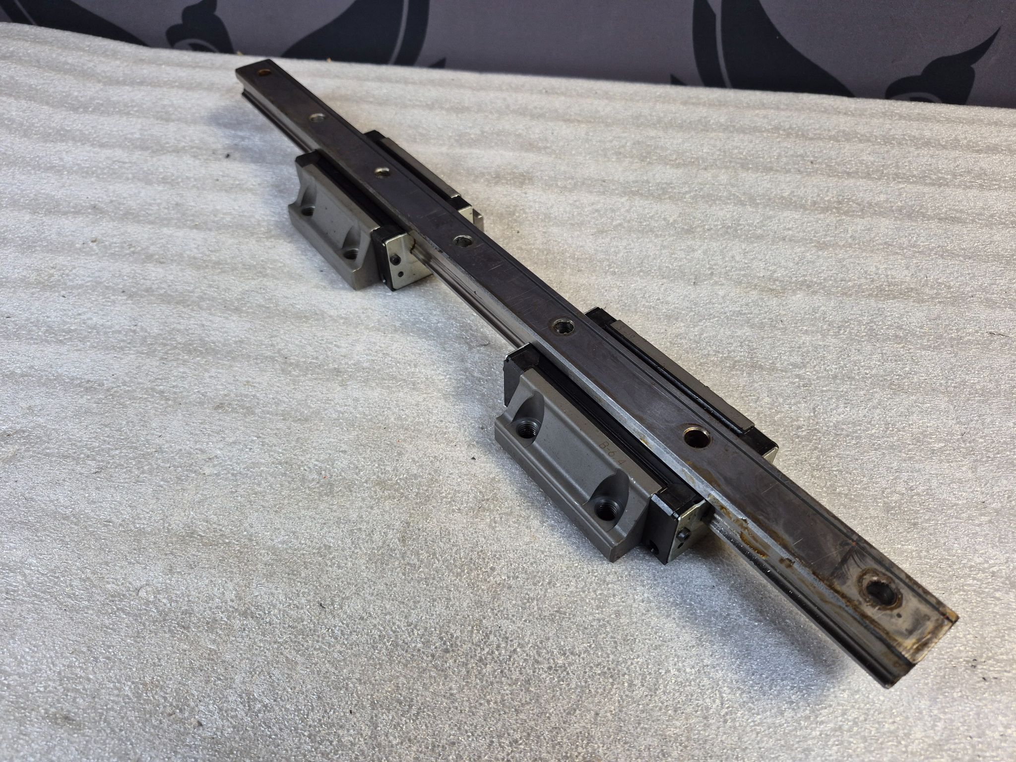THK SHS30 Linear Bearings w/ Guide Rail USED 0