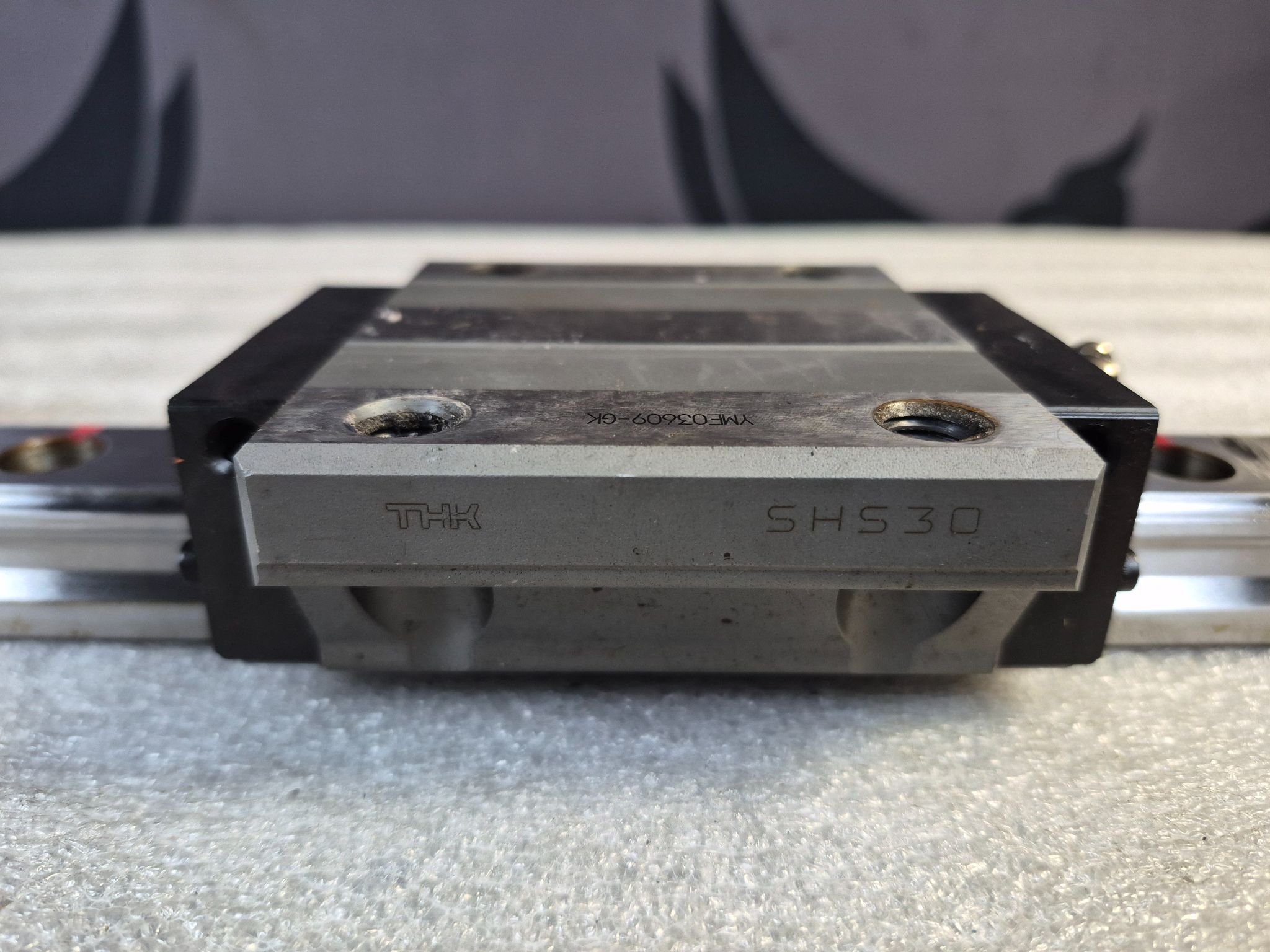 THK SHS30 Linear Bearings w/ Guide Rail USED 2