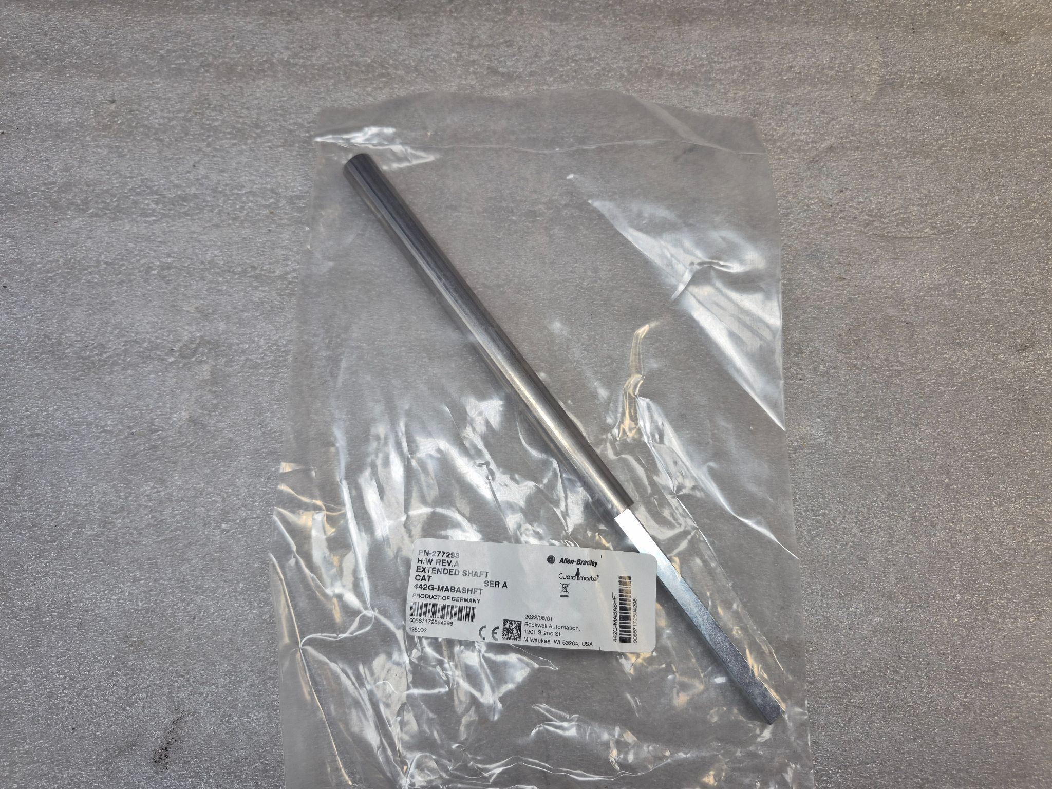 ALLEN BRADLEY 442G-MABASHFT Extended Shaft (250mm) NEW 1