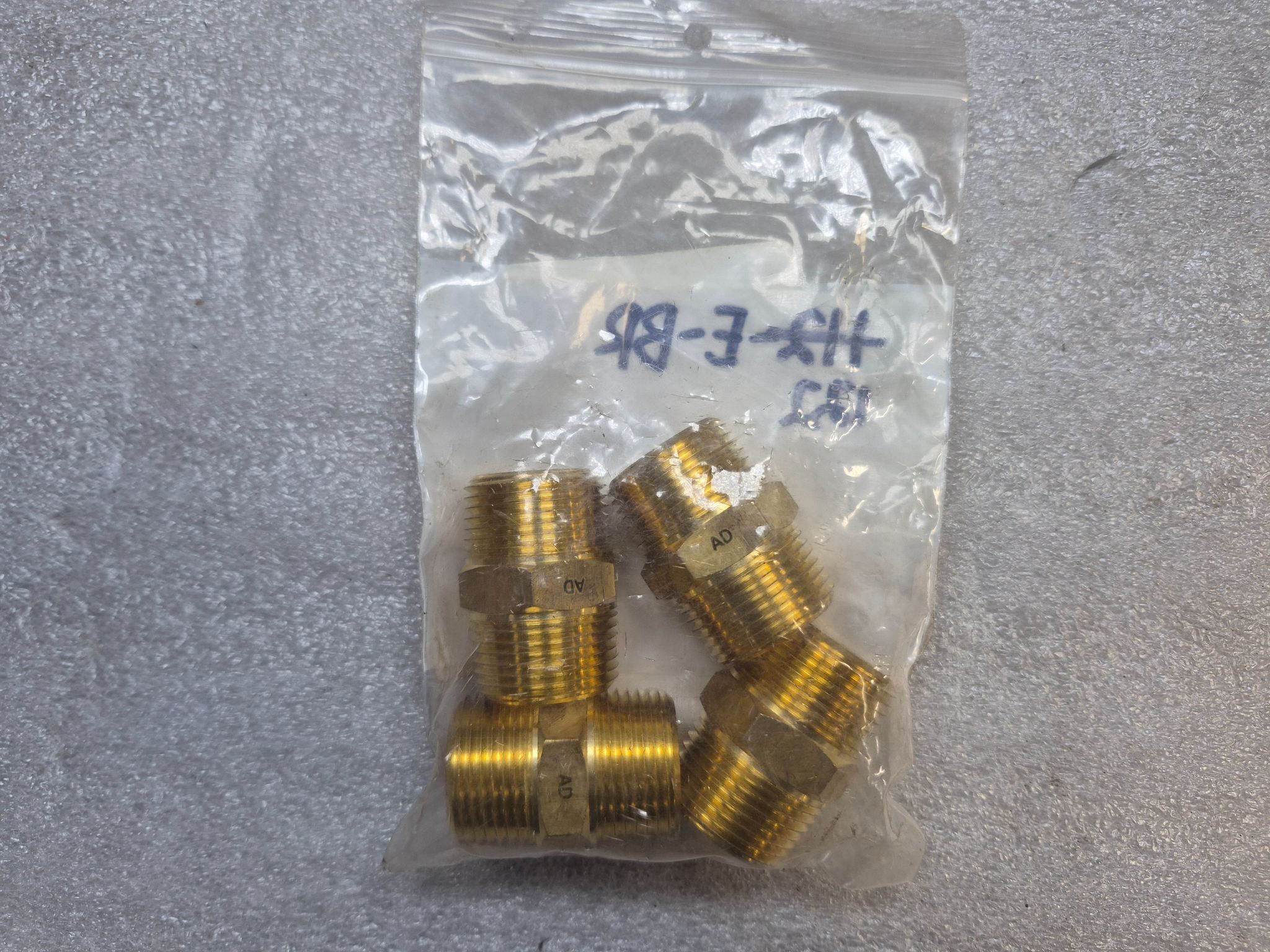 REGIONAL HOSE 122-E-BR 3/4" Brass Hex Nipple NEW (4-Pack) 1