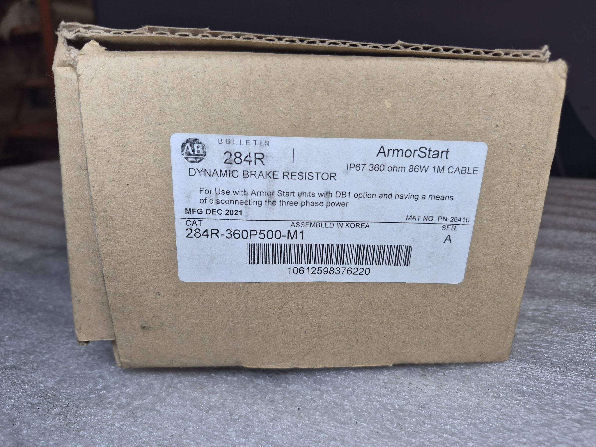 ALLEN BRADLEY 284R-360P500-M1 ArmorStart Dynamic Brake Resistor NEW 1
