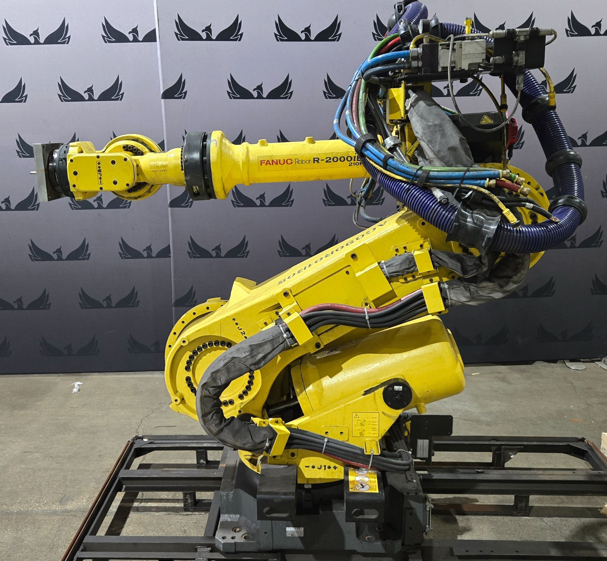 FANUC R-2000iB/210F Robot Complete with R-30iB Controller & WTC Weld Controller USED 1