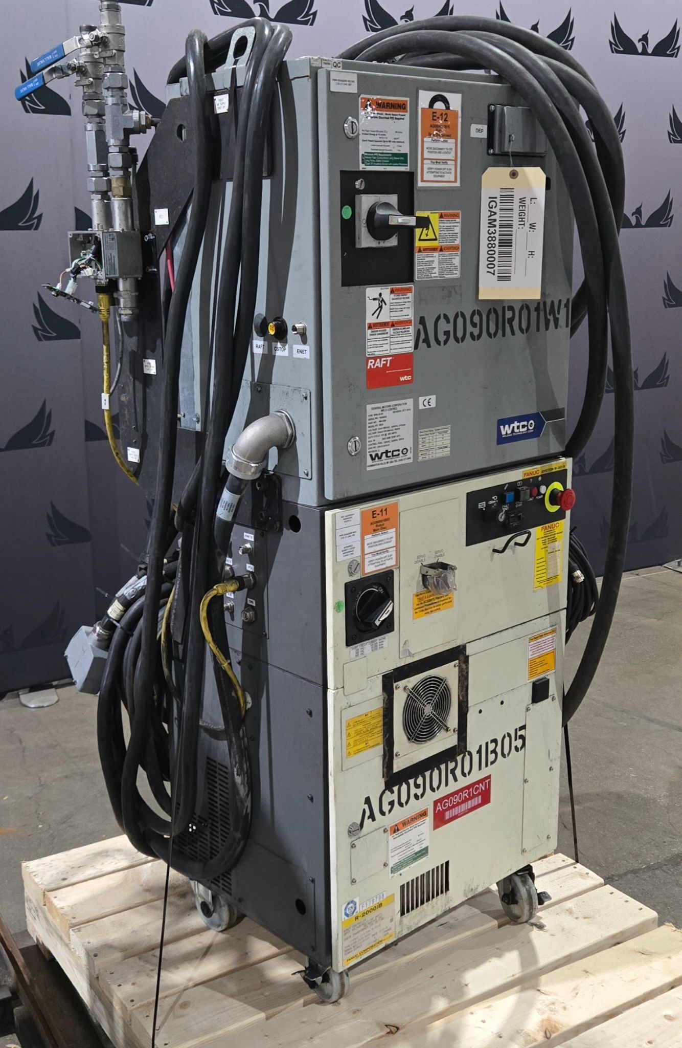 FANUC R-2000iB/210F Robot Complete with R-30iB Controller & WTC Weld Controller USED 10