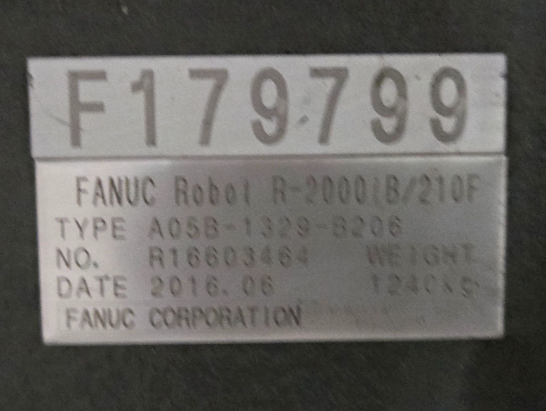 FANUC R-2000iB/210F Complete with R-30iB Controller & WTC Weld Controls USED 8