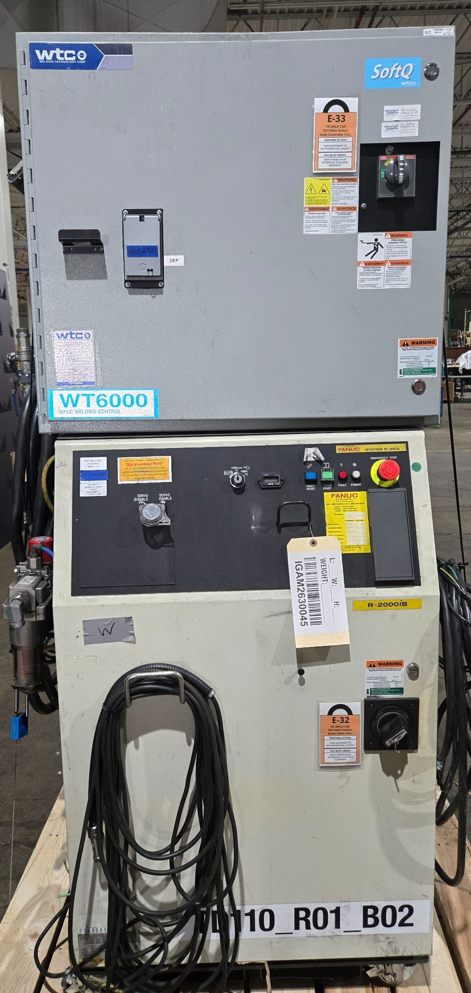 FANUC R-2000iB/210F Complete Robot With R-30iA Controller & WT6000 Inverter USED 13