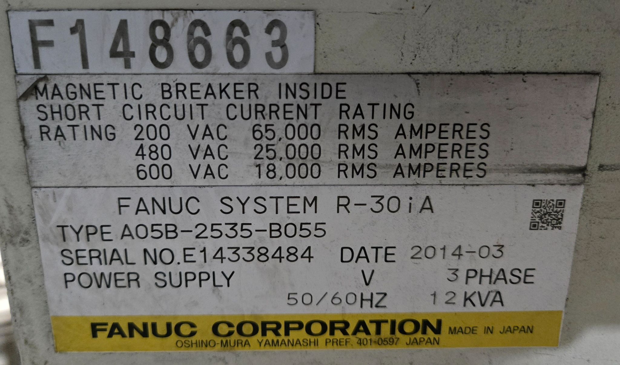 FANUC R-2000iB/210F Complete Robot With R-30iA Controller & WT6000 Inverter USED 17