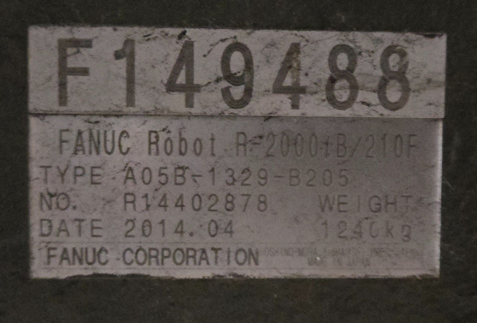 FANUC R-2000iB/210F Complete with R-30iA Controller & WT6000 Inverter USED 10